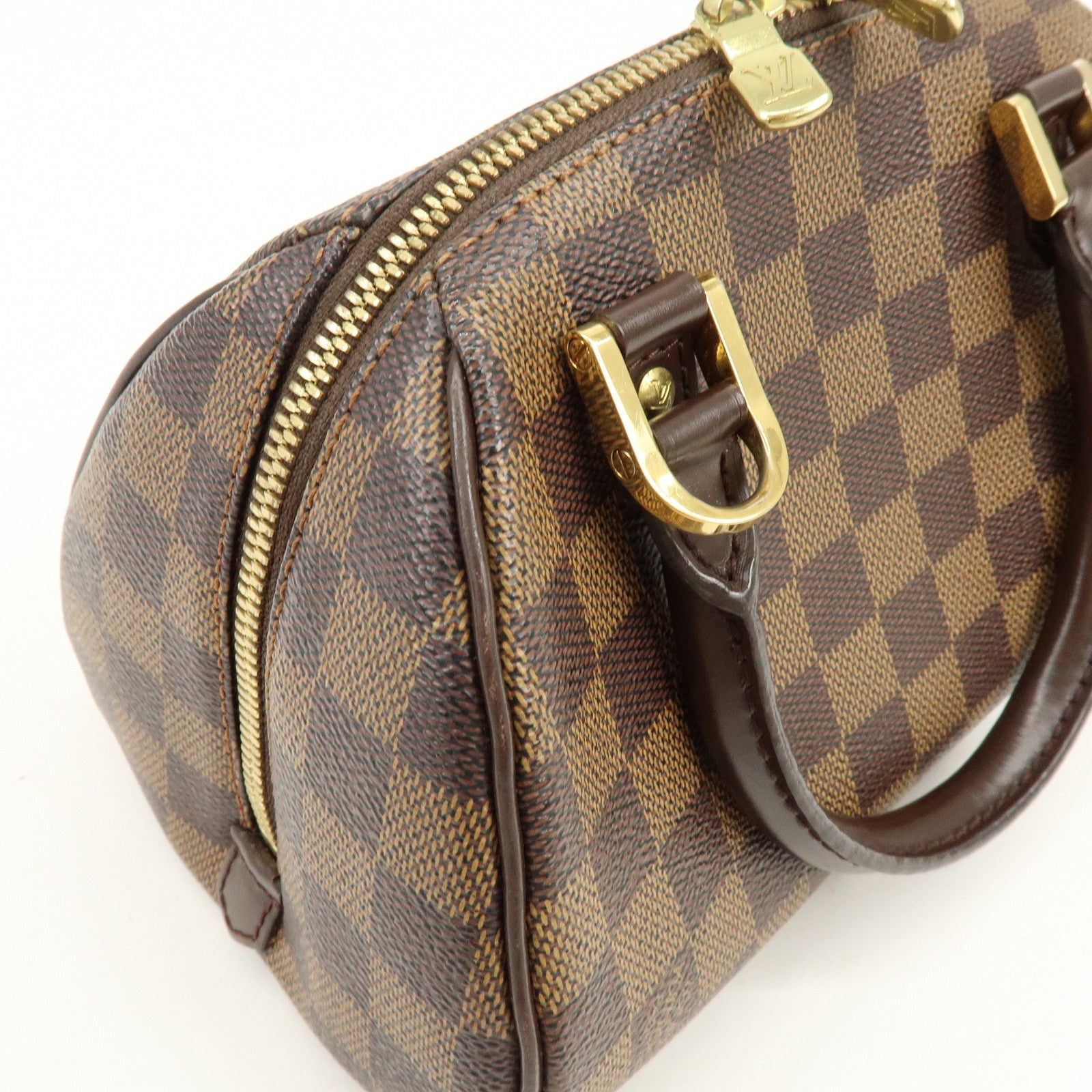 Louis Vuitton Damier Ebene Rivera Mini Hand Bag Brown N41436
