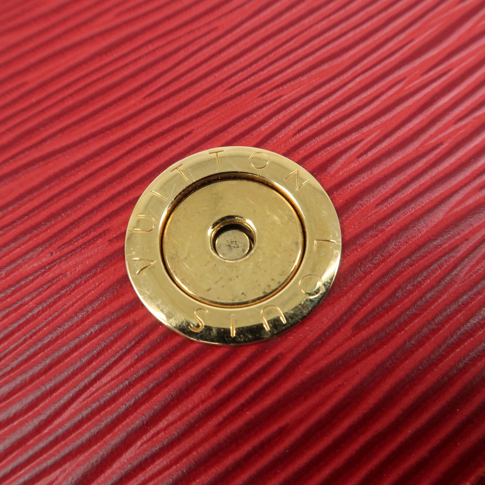 Louis Vuitton Epi Leather Buci Shoulder Bag Castilian Red M52207 Used