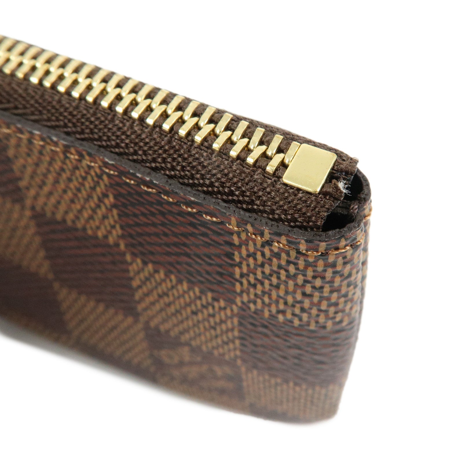 Louis Vuitton Damier Canvas Pochette Cles Damier Ebene N62658