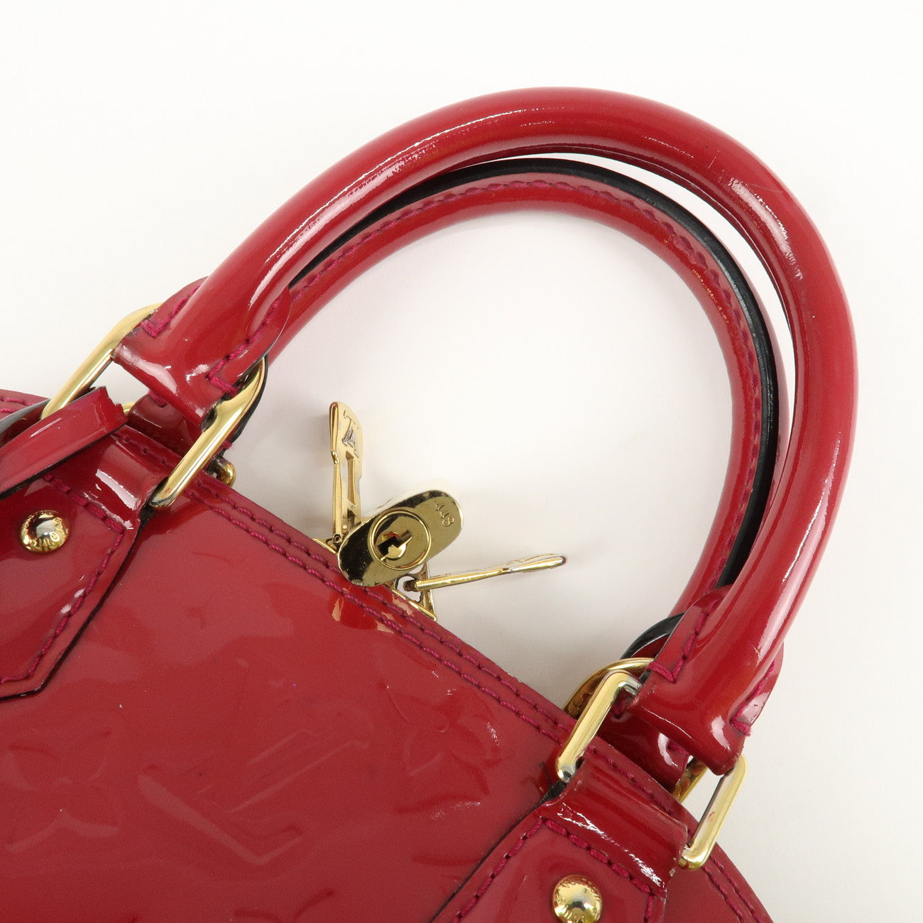 Louis Vuitton Monogram Vernis Alma BB 2Way Bag Rose Indien M91771 Used