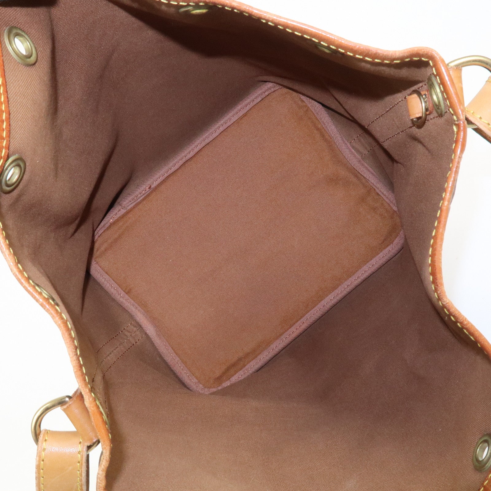 Louis Vuitton Monogram Canvas Petit Noe Shoulder Bag Brown M42226