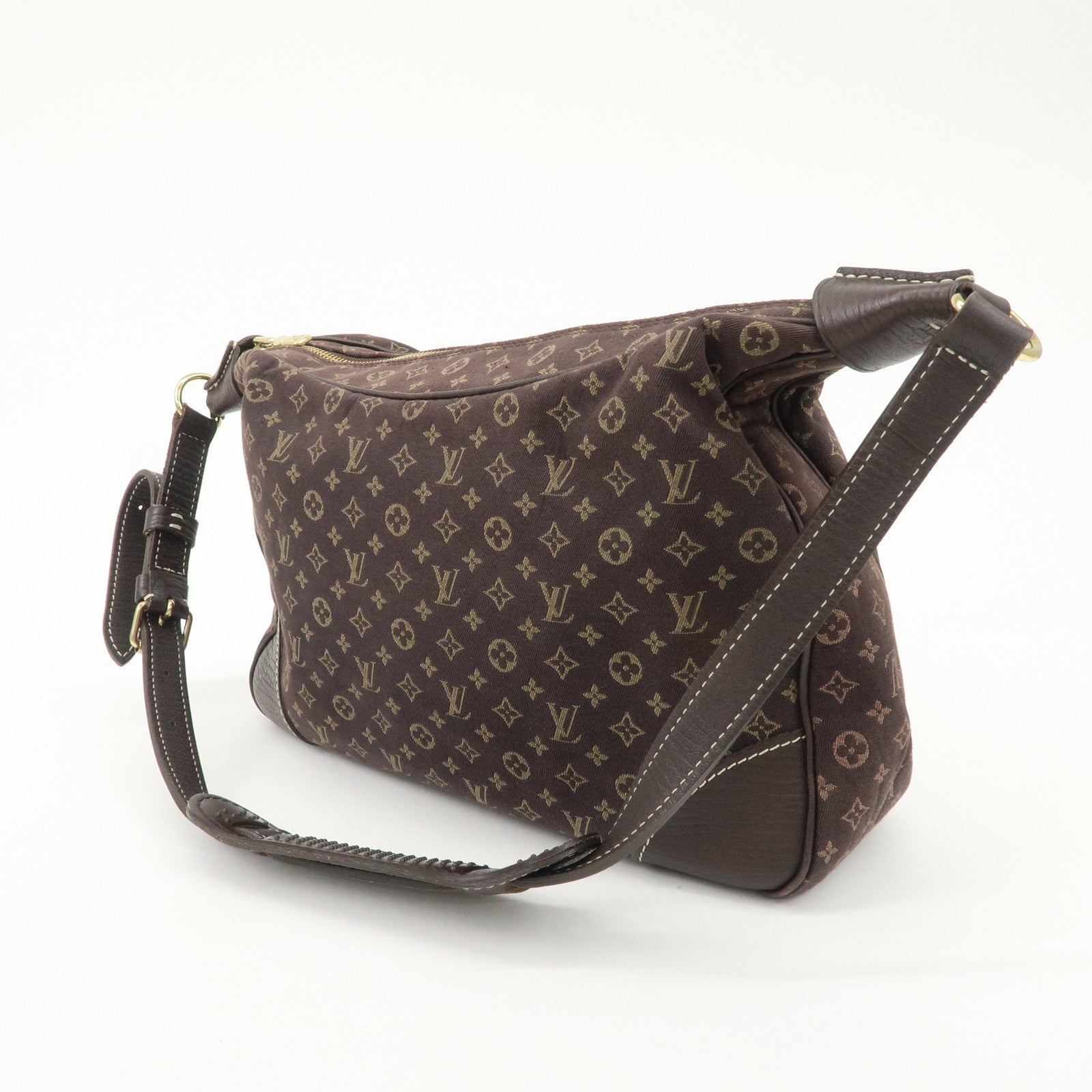 Louis Vuitton Monogram Mini Lin Boulogne Shoulder Bag Ebene M95225 Used