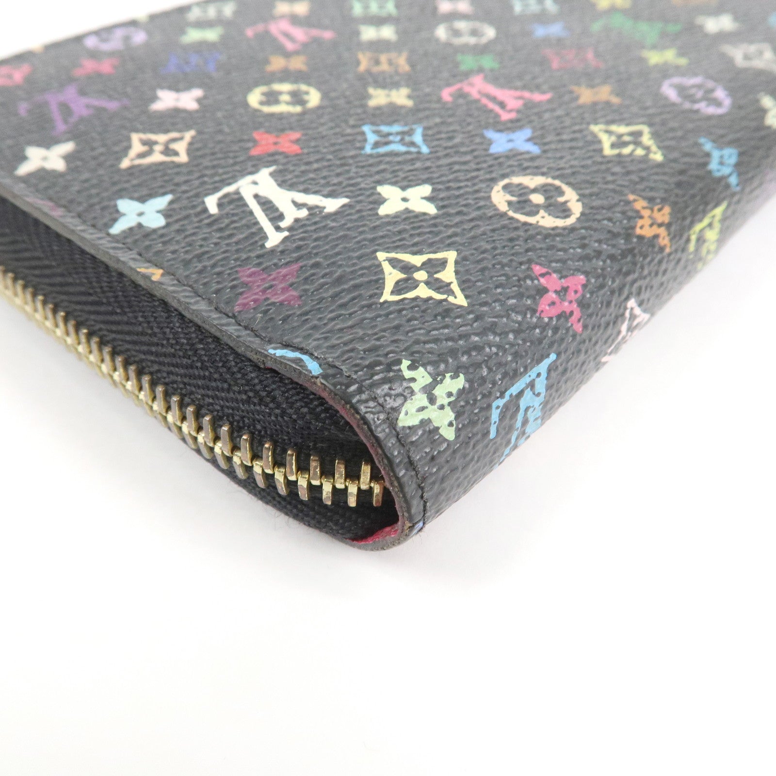 Louis Vuitton Monogram Multicolor Round Zippy Wallet Noir M60243 Used