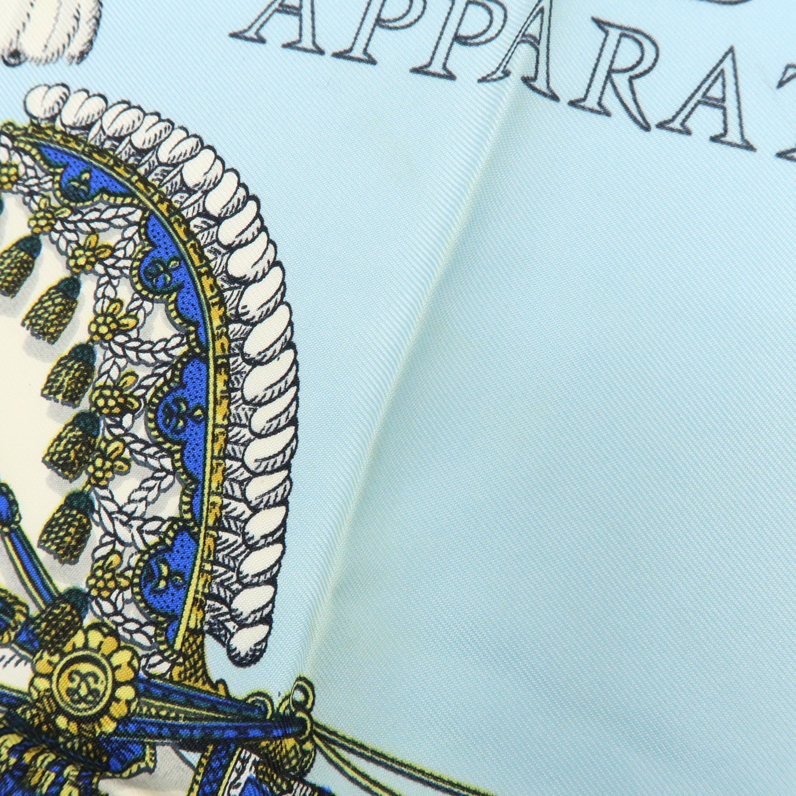 HERMES Carre 90 Silk 100% Scarf GRAND APPARAT Navy Multi Color