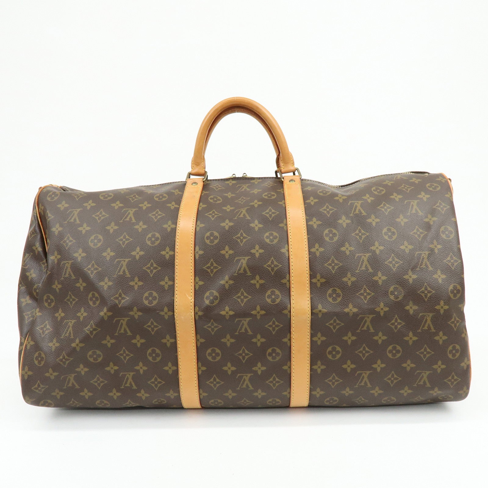Louis Vuitton Monogram Keep All Bandouliere 60 Boston Bag M41412 Auth Used F/S