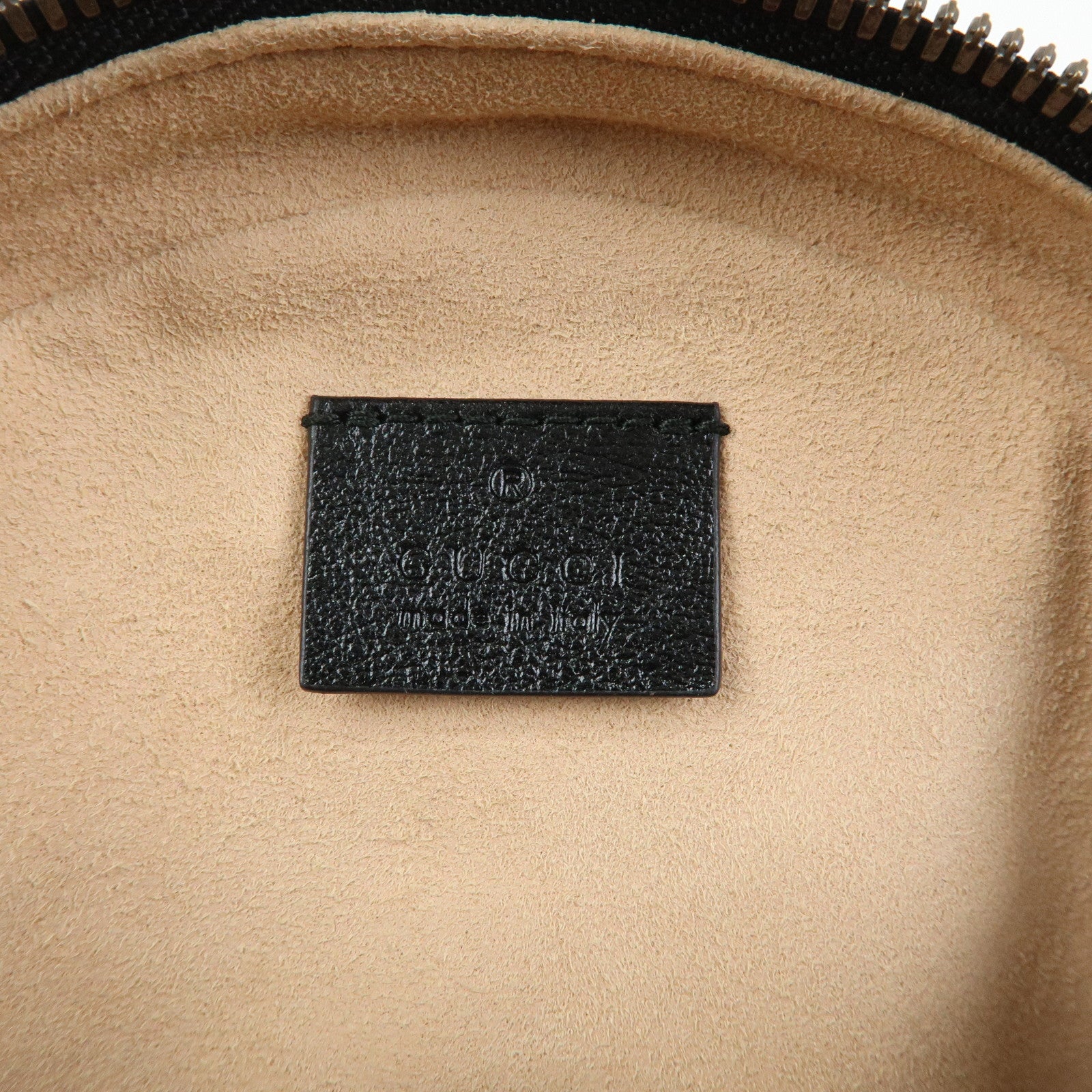 GUCCI GG Marmont Leather Chain Shoulder Bag Black Beige 550154