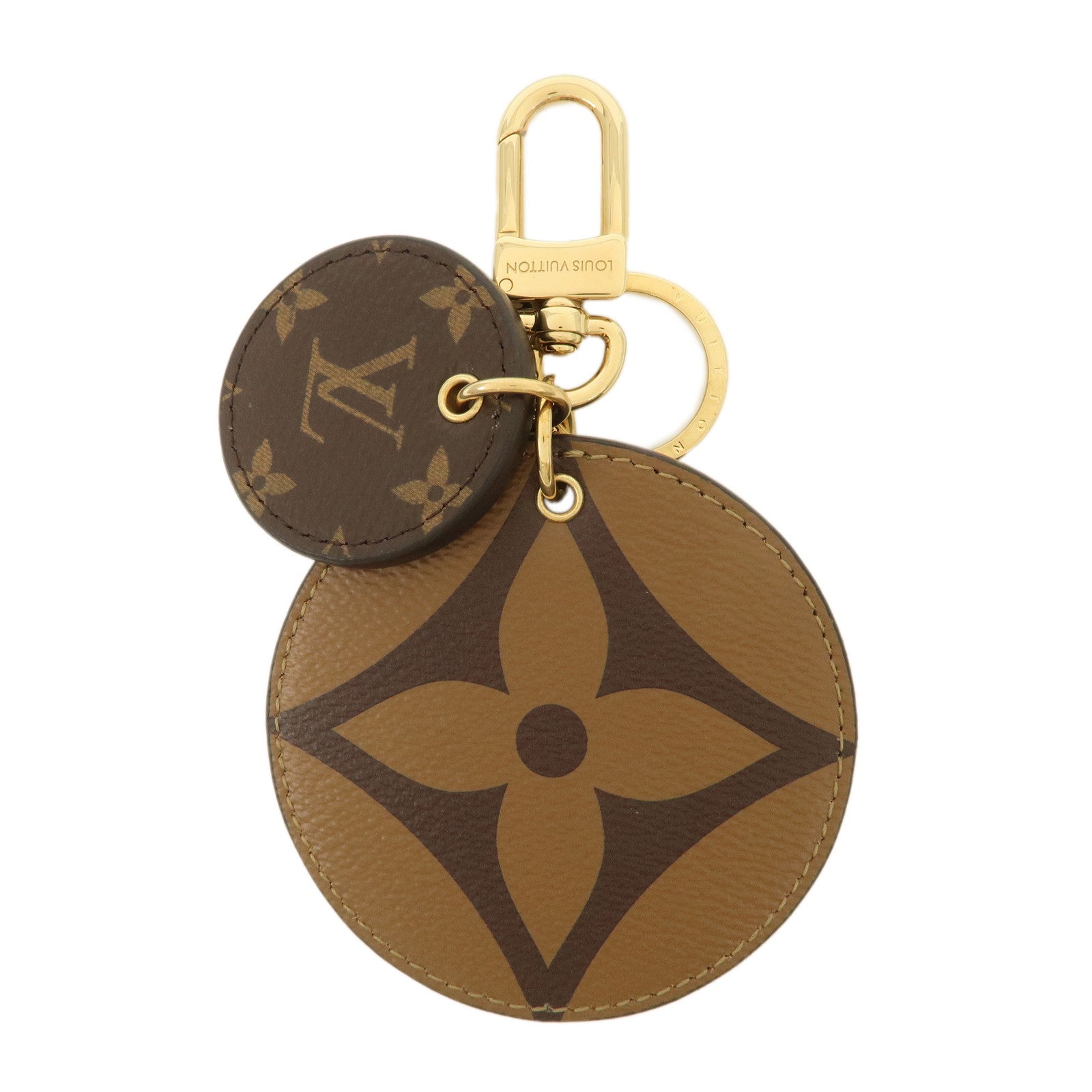 Louis Vuitton Monogram Porte Cles Illustre Charm Brown M69317 Used