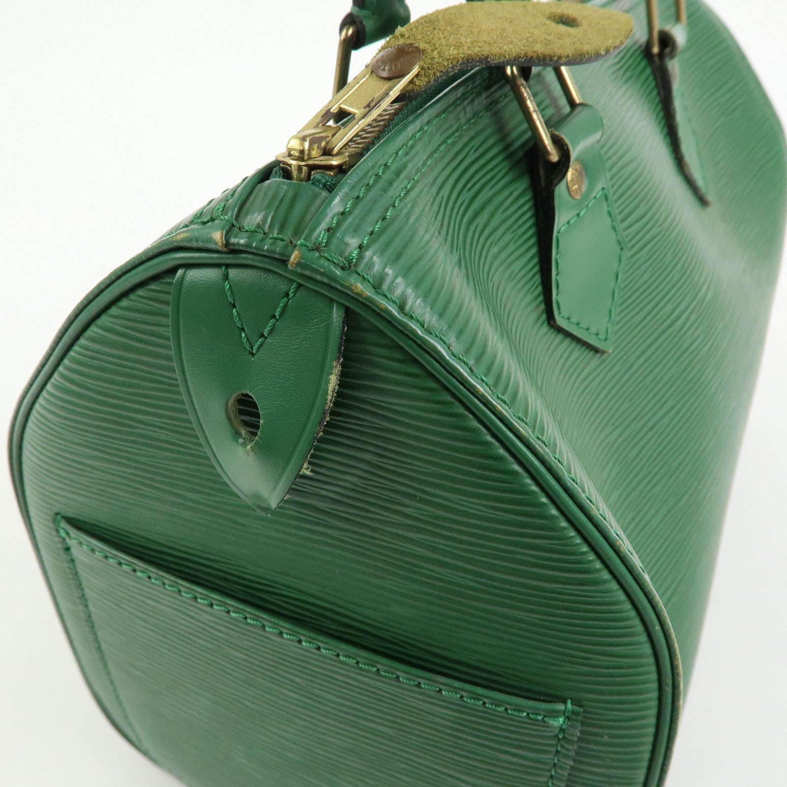 Louis Vuitton Epi Speedy 25 Hand Bag Boston Bag Borneo Green M43014
