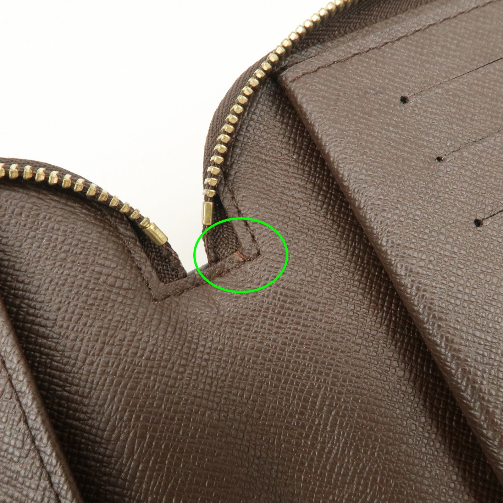 Louis Vuitton Damier Canvas Olaf Organizer Wallet Brown N61723 Used