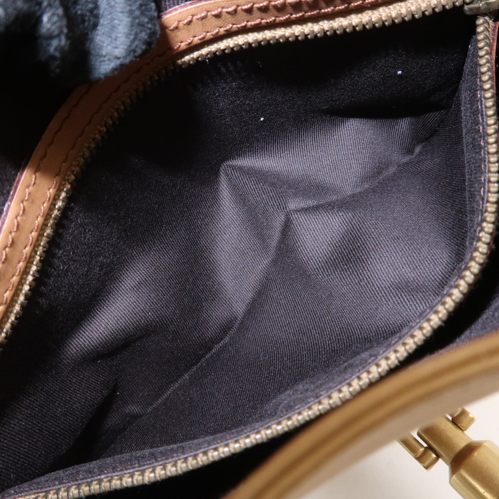 GUCCI New Jackie Leather Shoulder Bag Hand Bag Brown120885