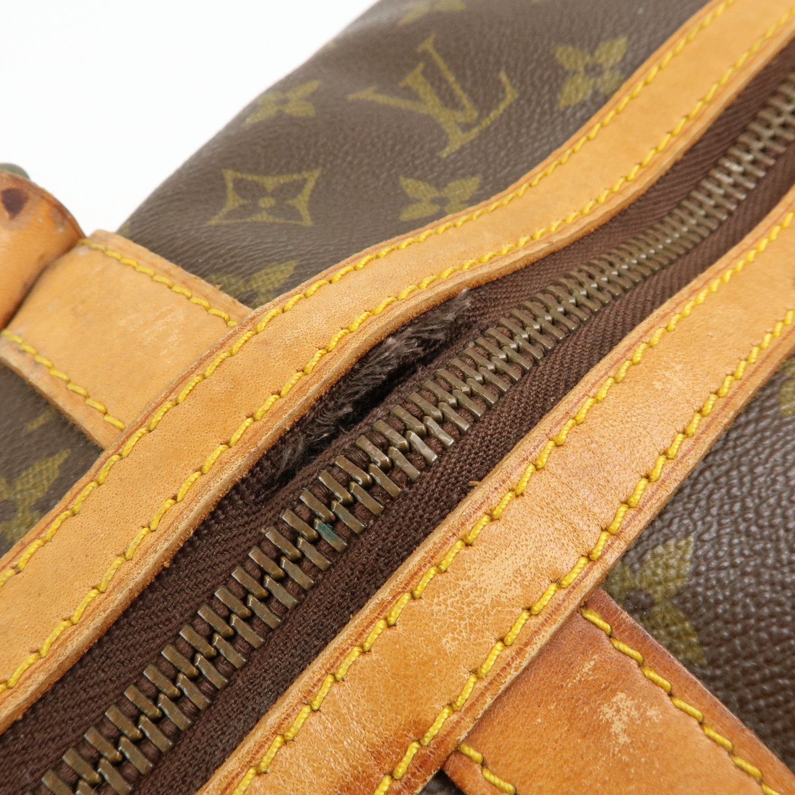 Louis Vuitton Monogram Sac Souple 55 Boston Bag Brown M41622