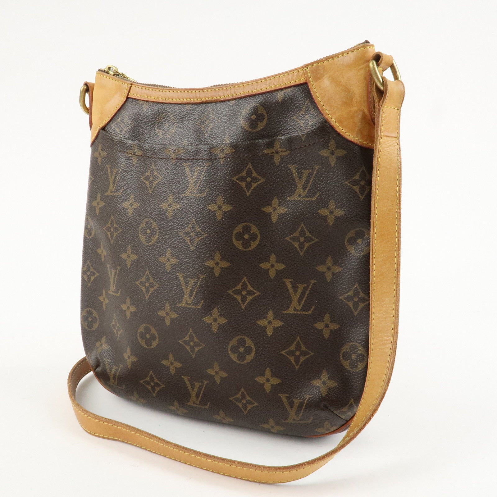 Louis Vuitton Monogram Odeon PM Shoulder Bag Brown M56390 Used