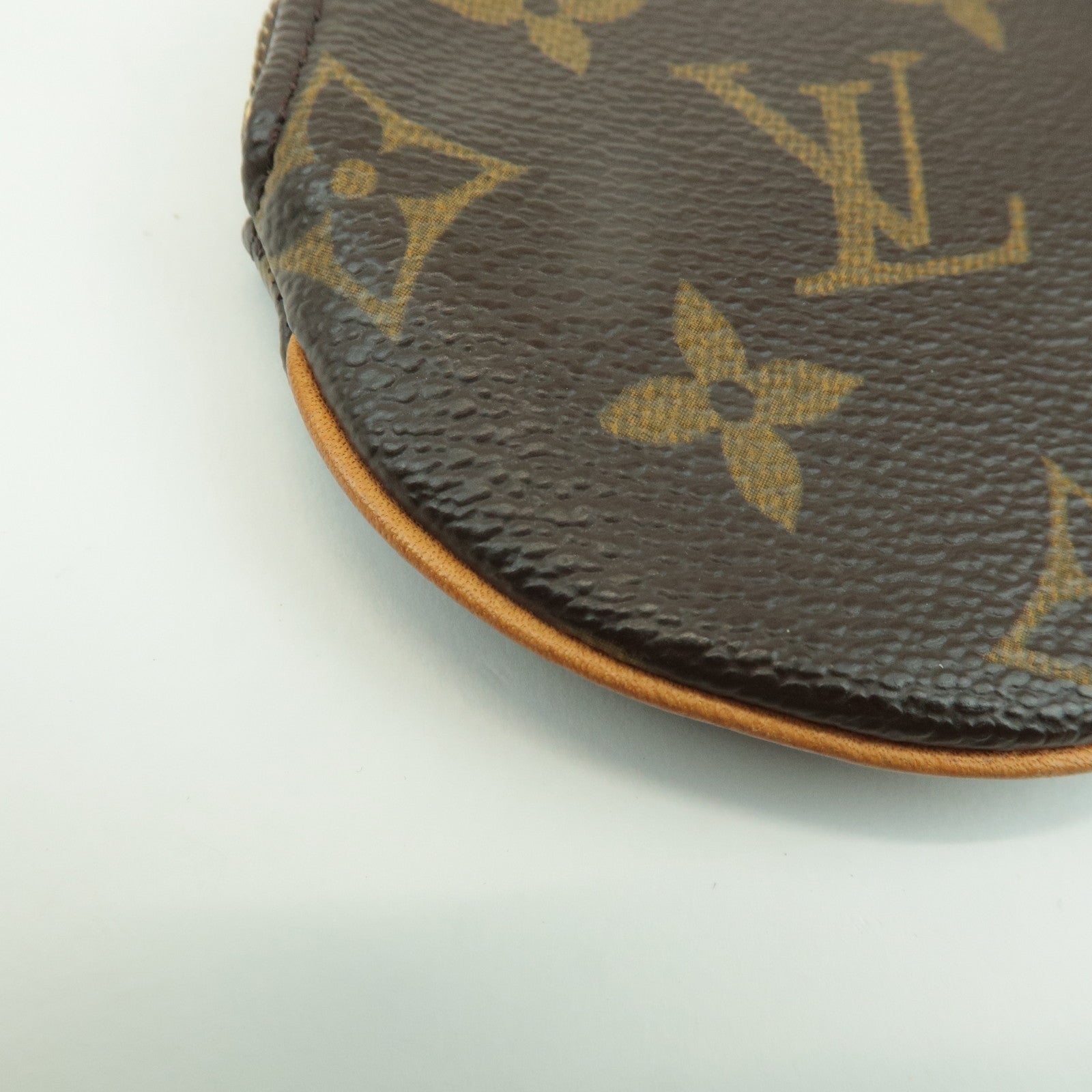 Louis Vuitton Monogram Porte Monnaie Rond Coin Case M61926 Used