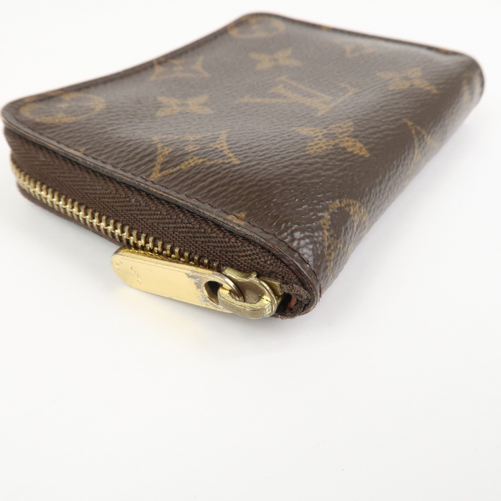 Louis Vuitton Monogram Canvas Zippy Coin Purse Wallet Brown M60067