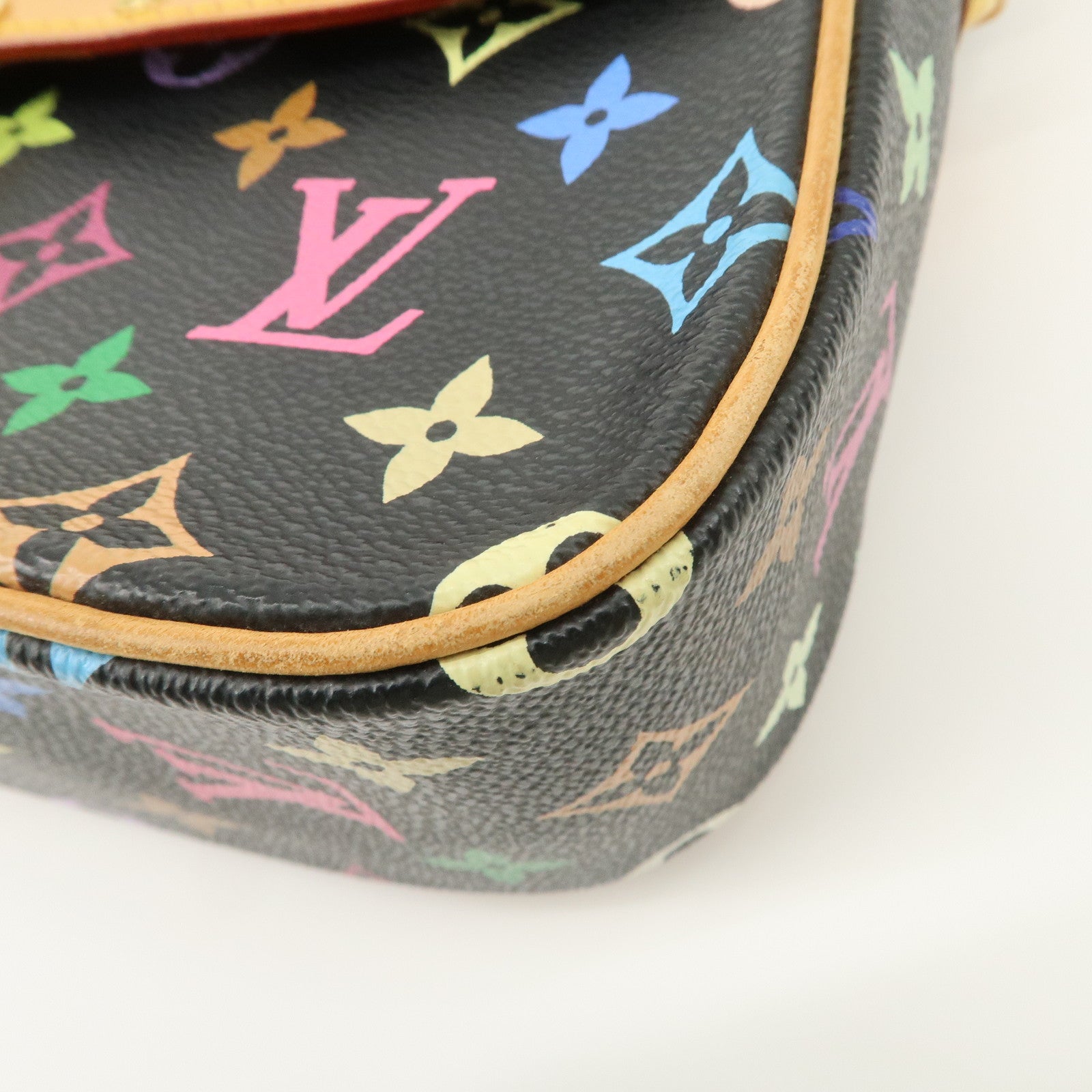 Louis Vuitton Monogram Multicolor Sologne Shoulder Bag Noir M92639 Used
