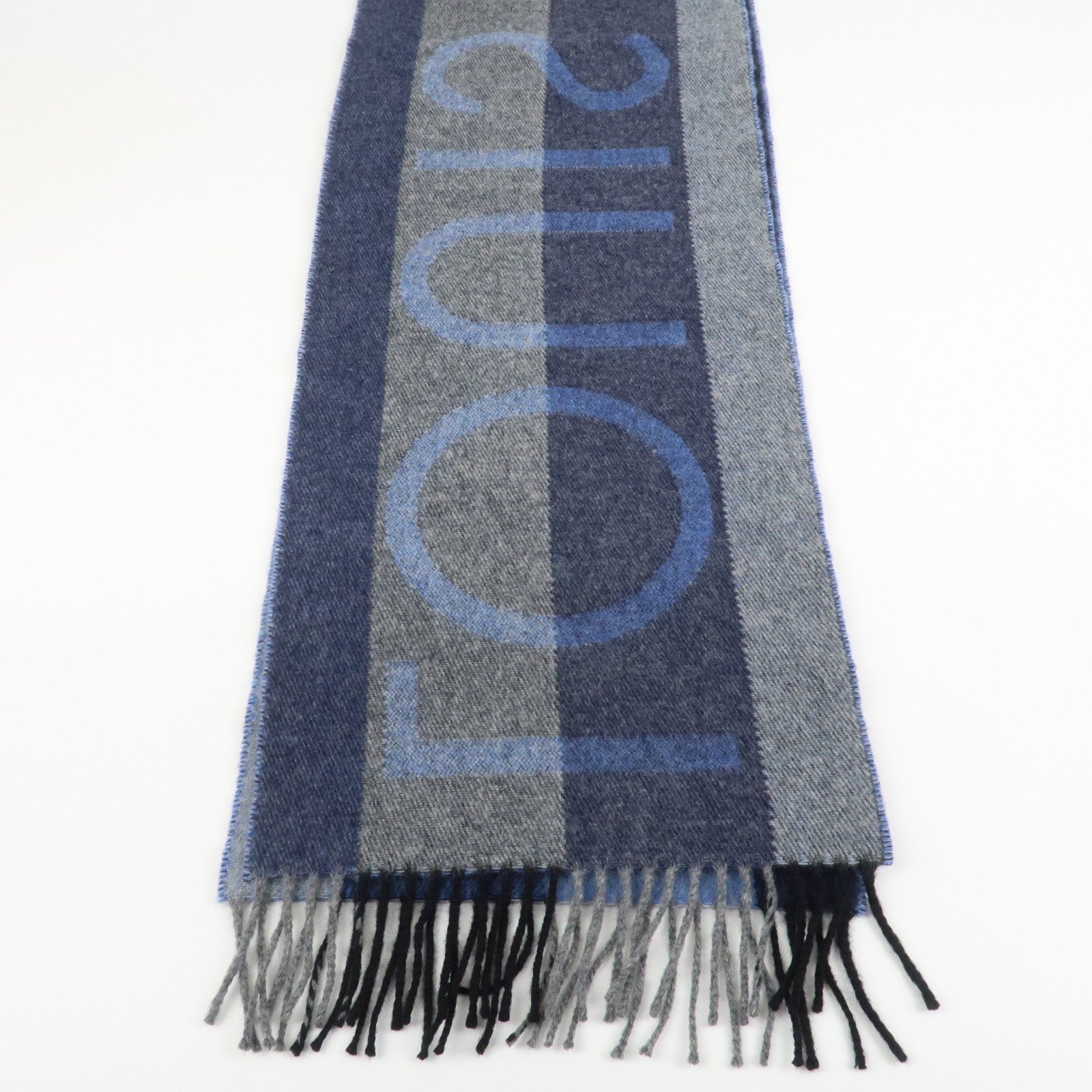 Louis Vuitton LV Horizon Wool Cashmere Scarf Blue M70921