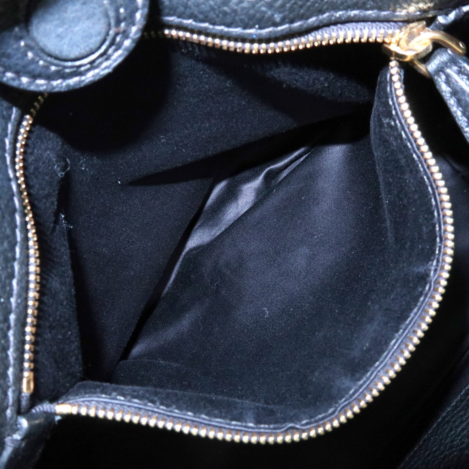 MIU MIU Madras Leather 2Way Bag Hand Bag Shoulder Bag Black 5BE886