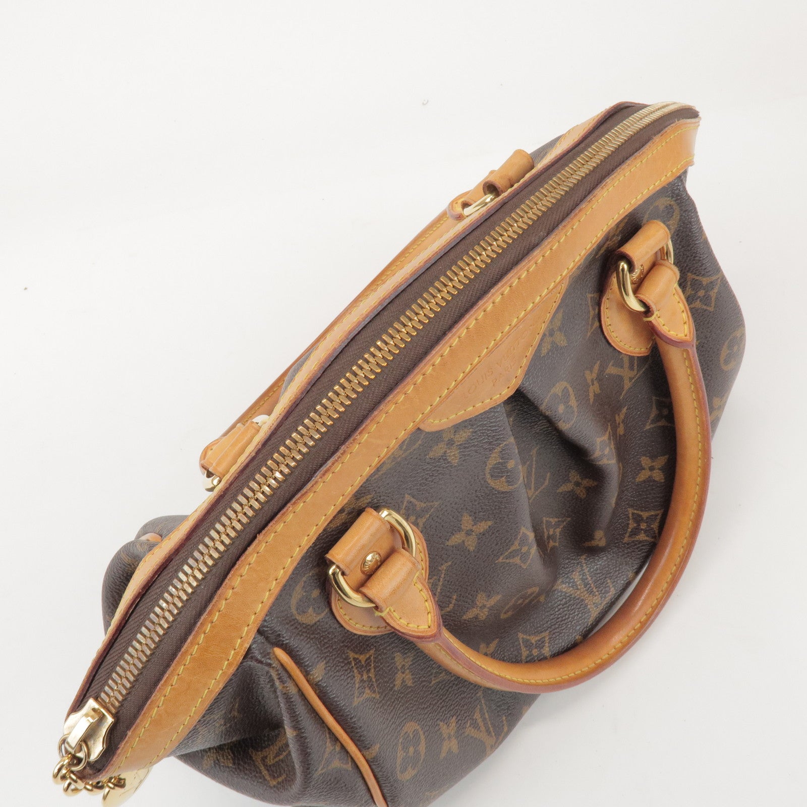 Louis Vuitton Monogram Tivoli PM Hand Bag Shoulder Bag Brown M40143