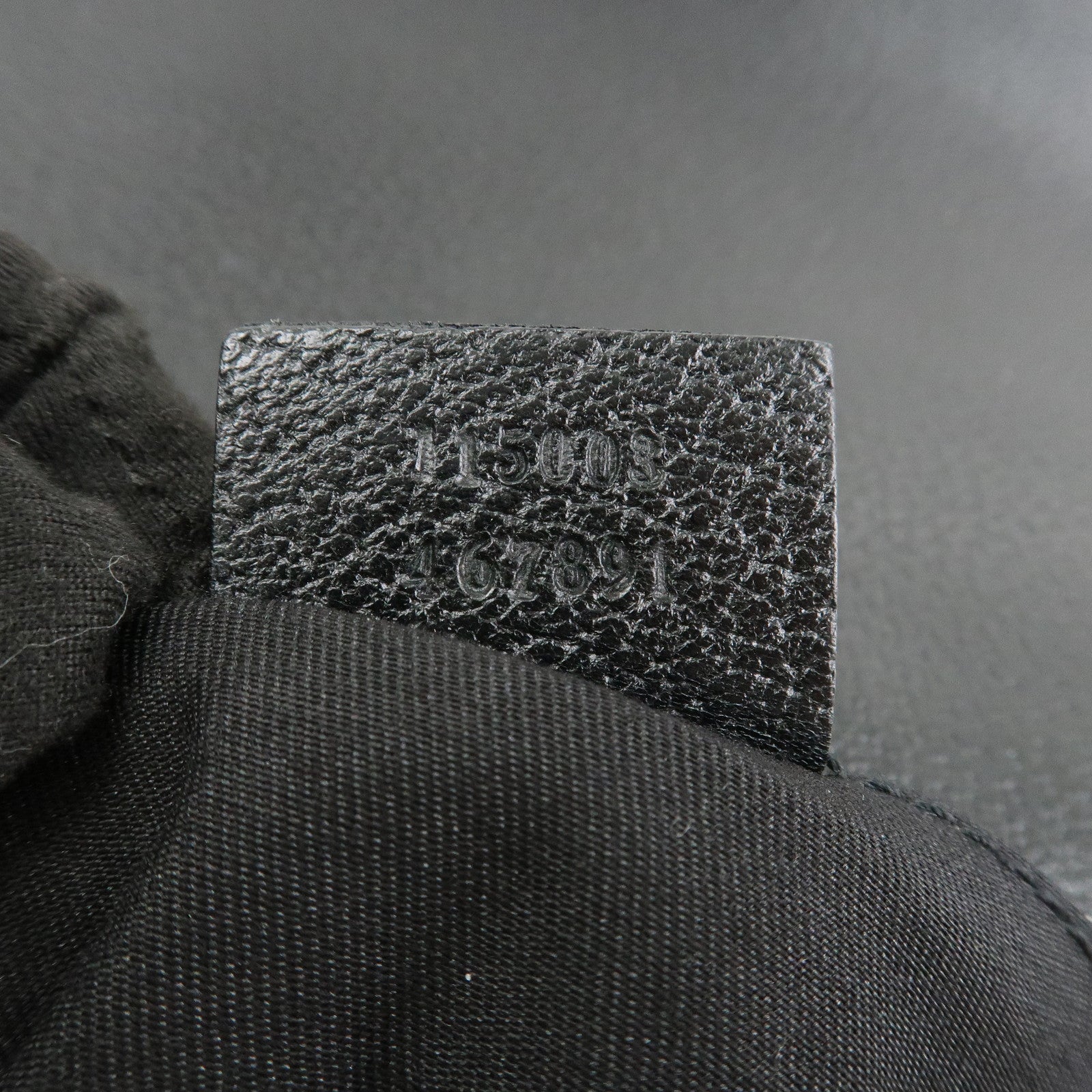 GUCCI Leather Shoulder Bag Hand Bag Black 115003