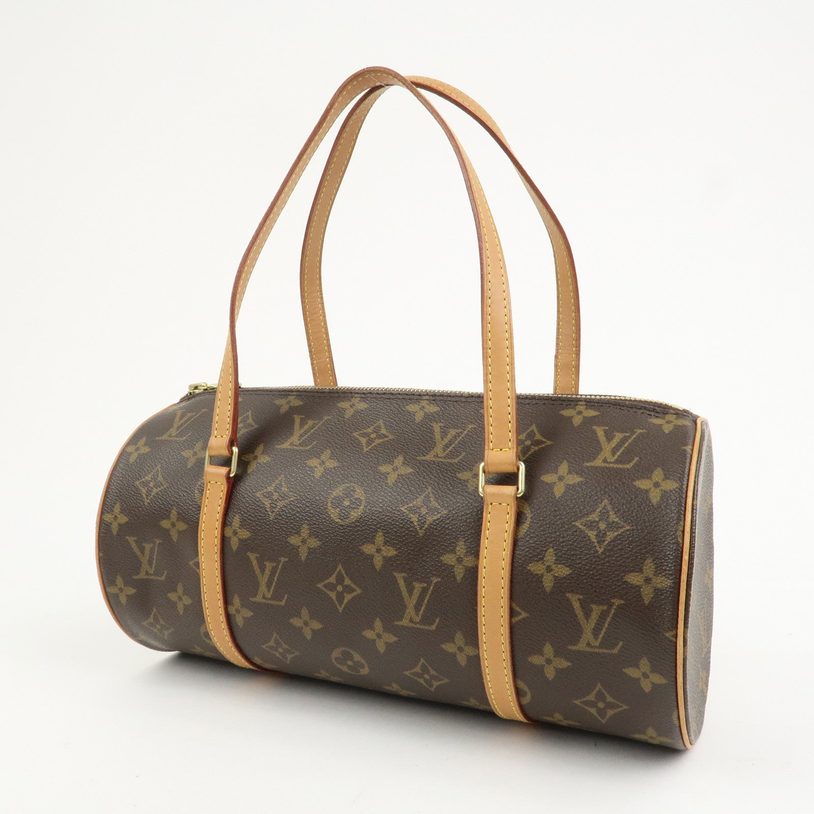 Louis Vuitton Monogram Papillon 30 Hand Bag New Style Brown M51385