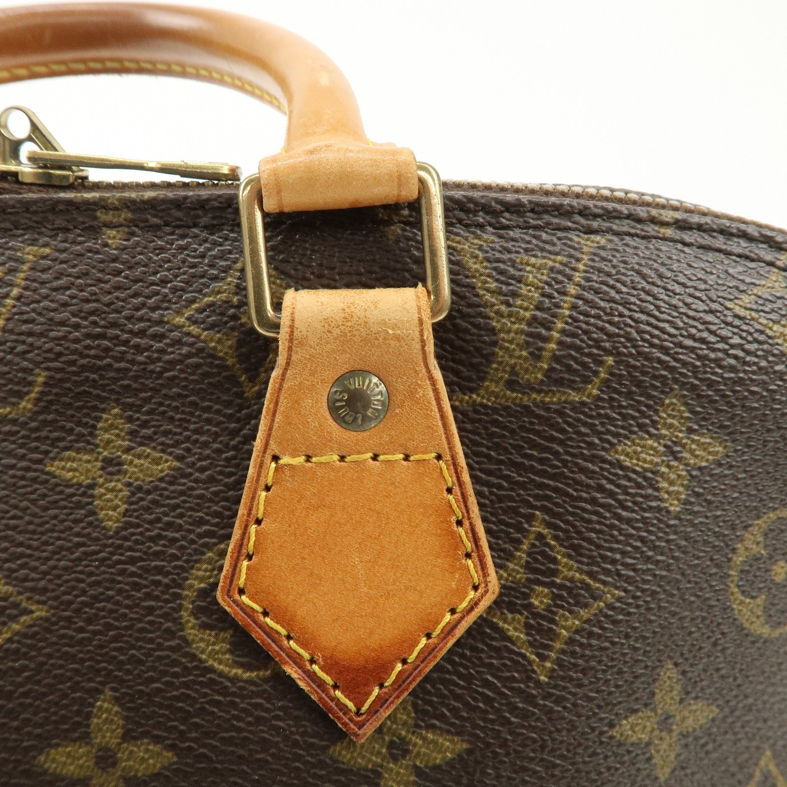 Louis Vuitton Monogram Canvas Alma Hand Bag Brown M51130 Used