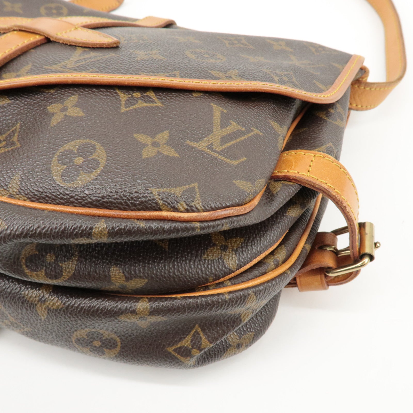 Louis Vuitton Monogram Saumur 30 Shoulder Bag Brown M42256 Used