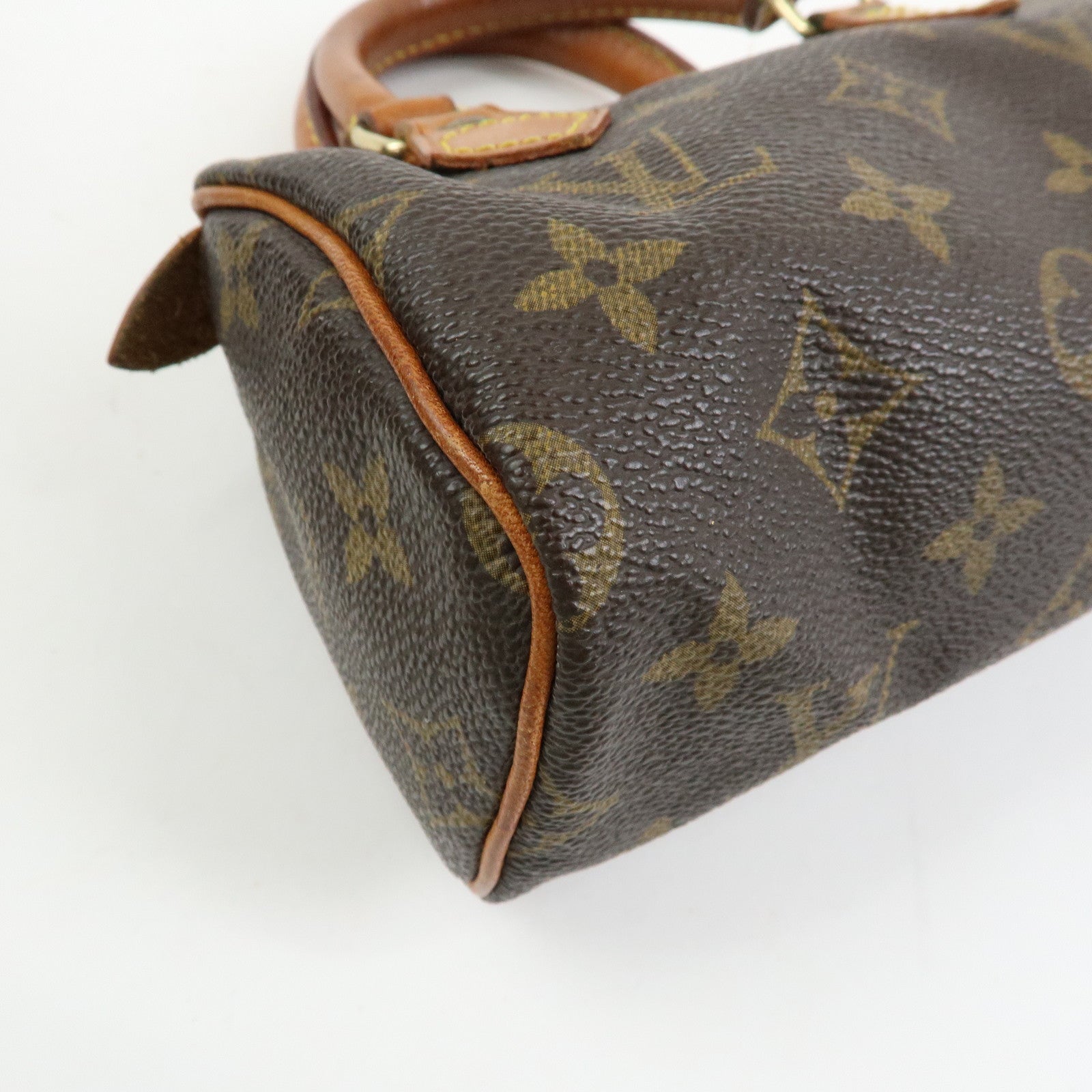 Louis Vuitton Monogram Mini Speedy Hand Bag Brown M41534