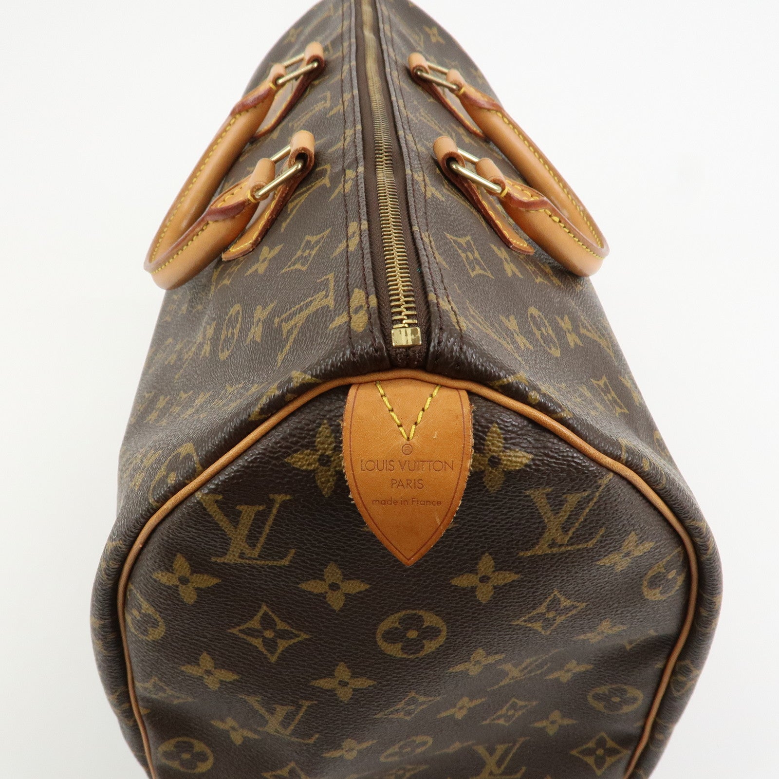 Louis Vuitton Monogram Speedy 40 Hand Bag Boston Bag Brown M41522
