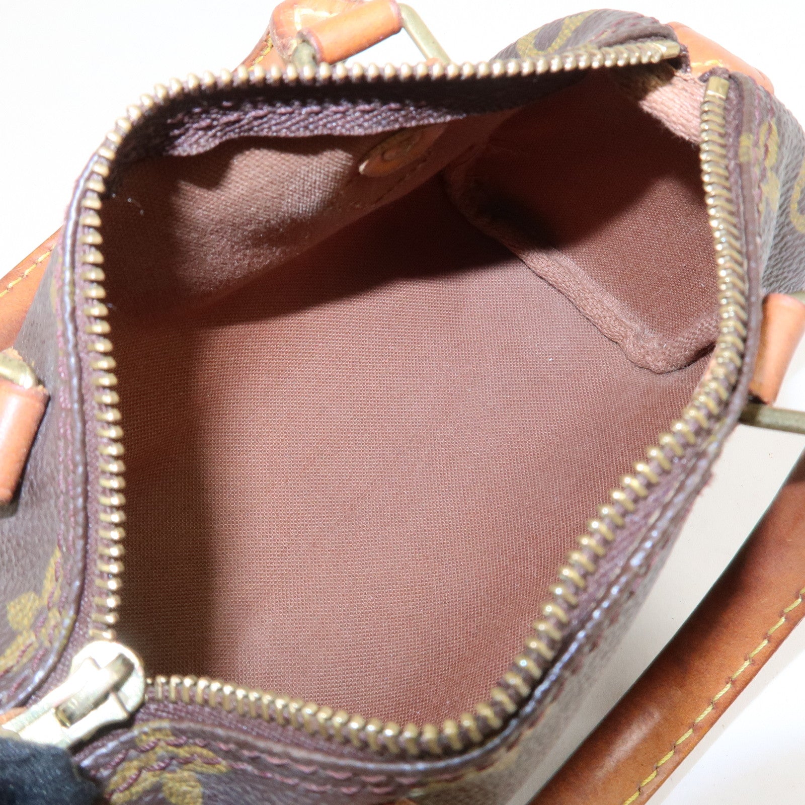 Louis Vuitton Monogram Mini Speedy Hand Bag Brown M41534