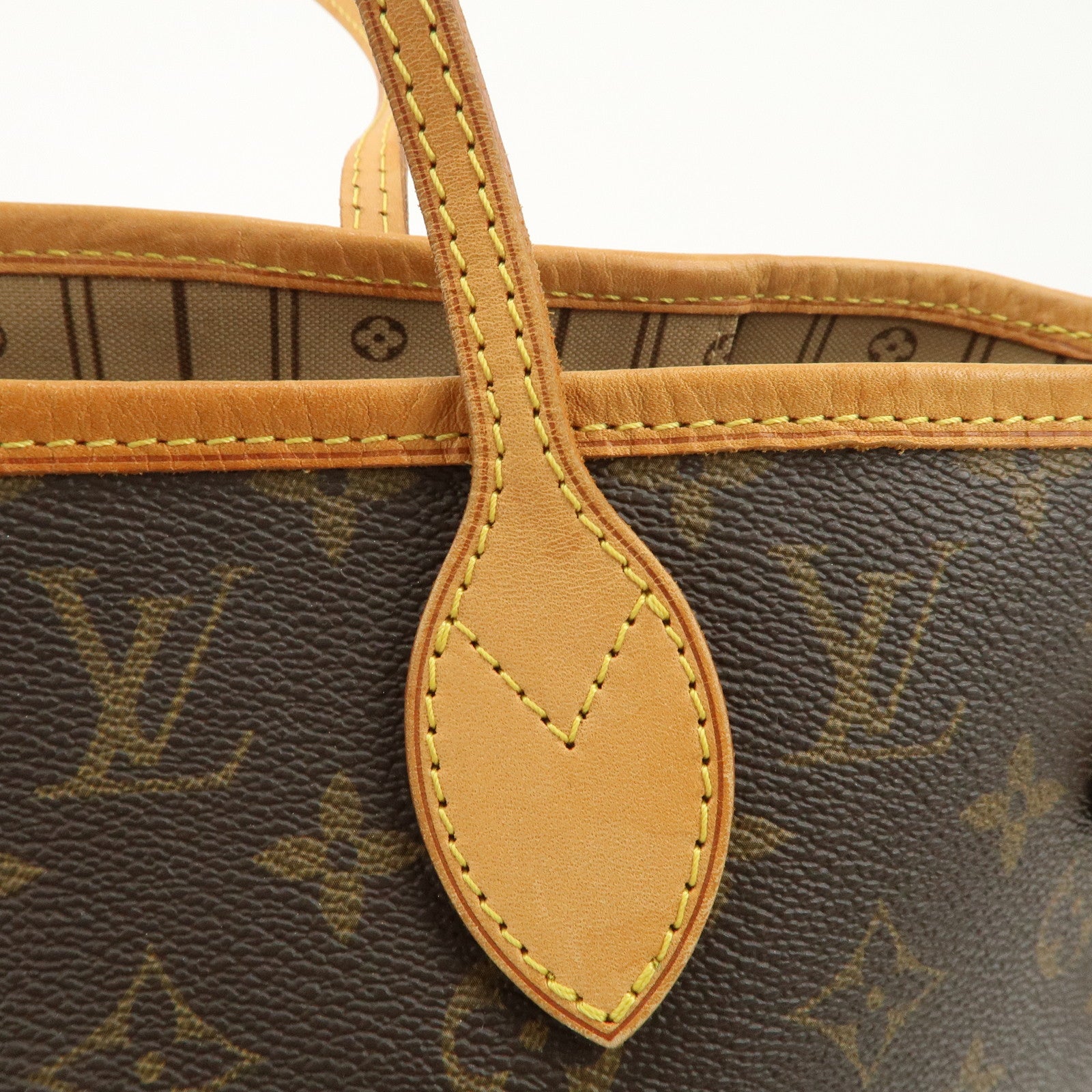 Louis Vuitton Monogram Neverfull MM Tote Bag Brown M40156