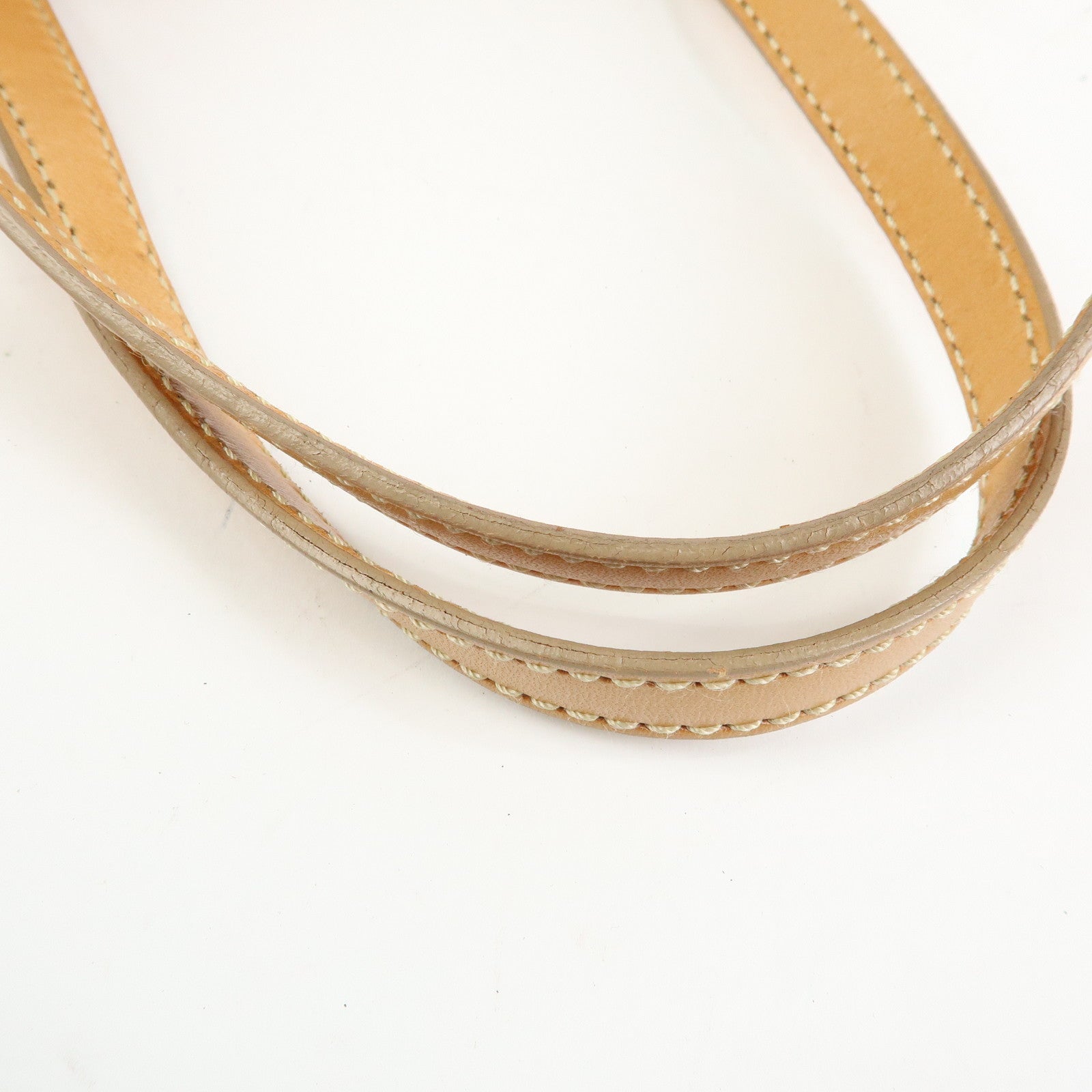 CELINE C Macadam Leather Shoulder Bag Hand Bag Light Brown