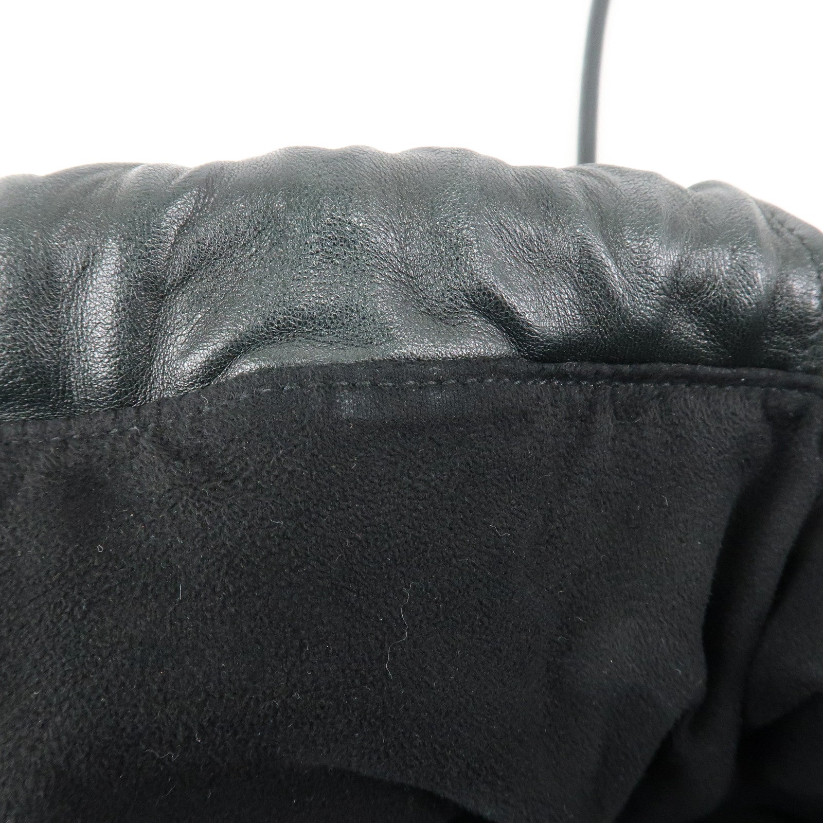 SAINT LAURENT PARIS Leather BackPack Rucksack Black Used
