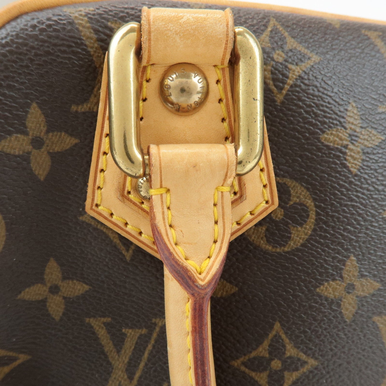 Louis Vuitton Monogram Manhattan PM Hand Bag Brown M40026