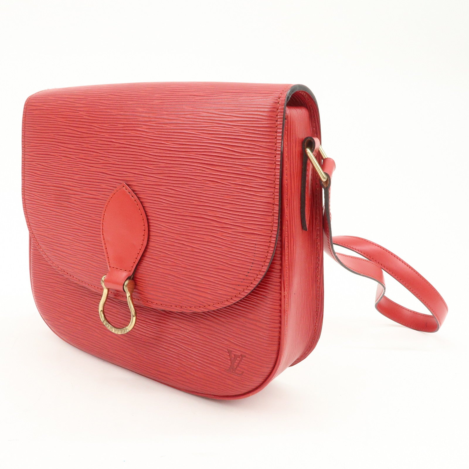 Louis Vuitton Epi Saint Cloud Shoulder Bag Crossbody Bag Red M52197