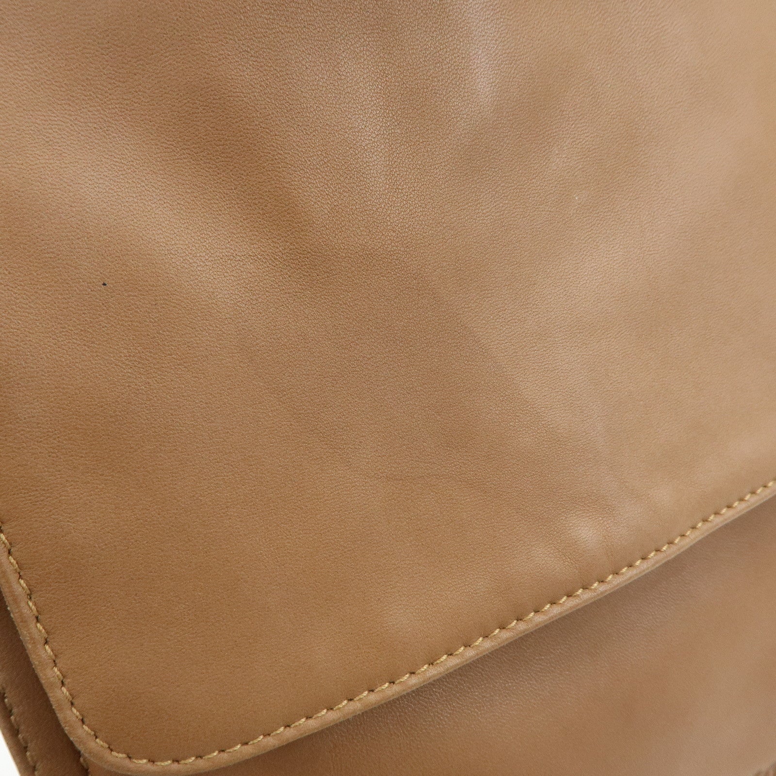 LOEWE Anagram Nappa Leather Shoulder Bag Hand Bag Brown