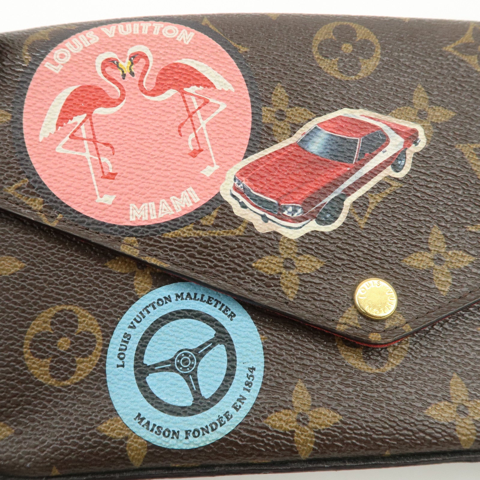 Louis Vuitton Monogram Pochette Felicie My World Tour Brown M62145