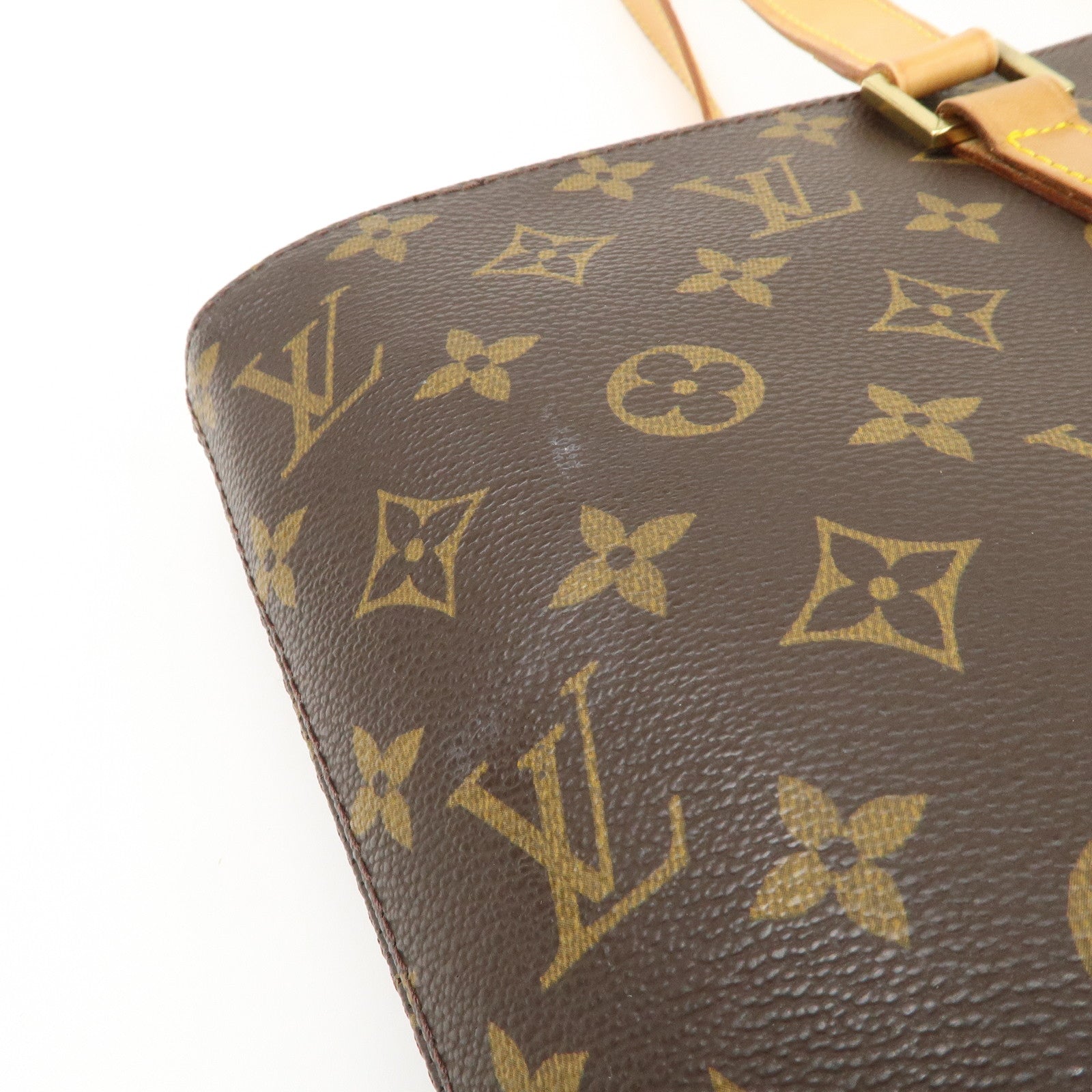 Louis Vuitton Monogram Luco Tote Bag Hand Bag Brown M51155 Used