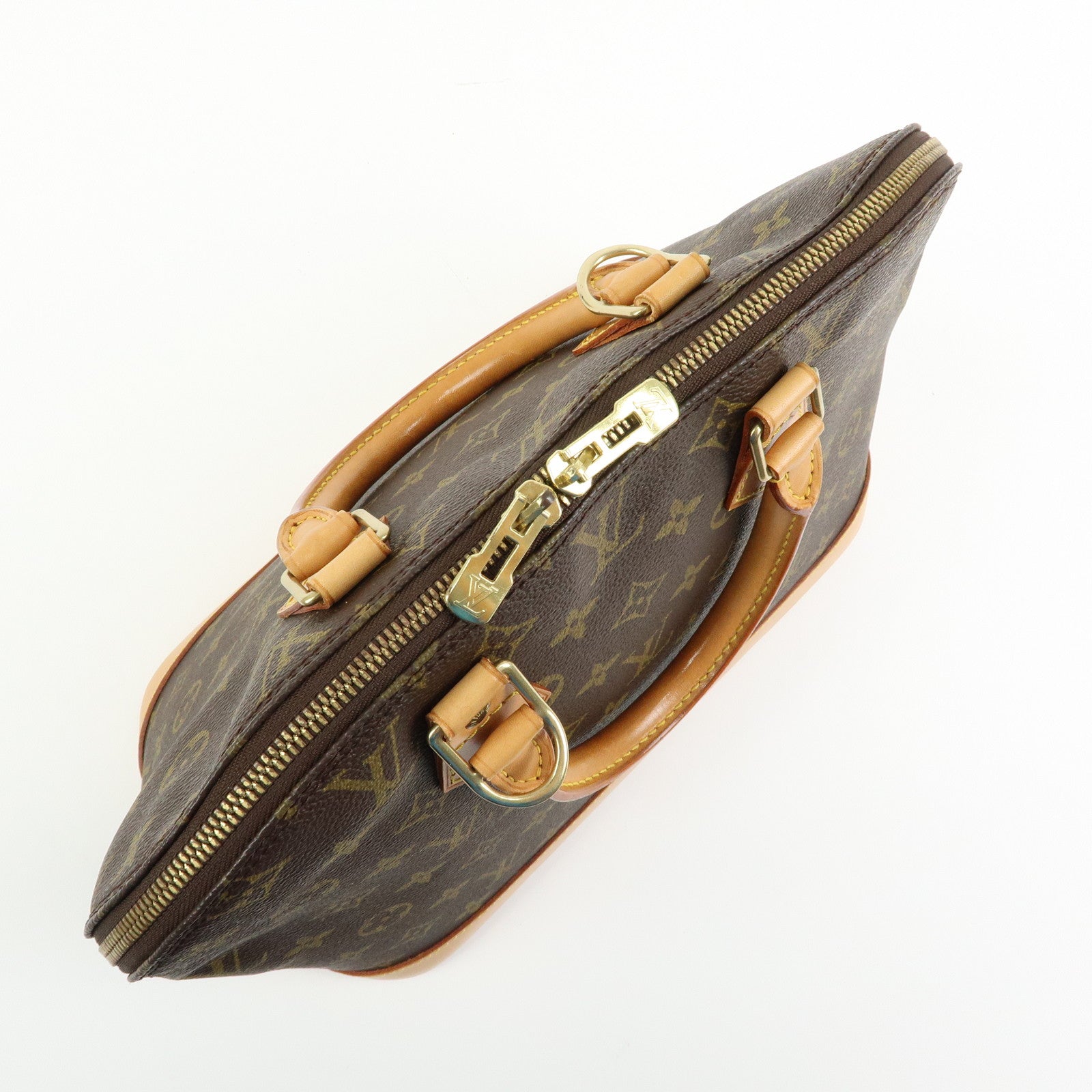 Louis Vuitton Monogram Alma Hand Bag Brown M51130