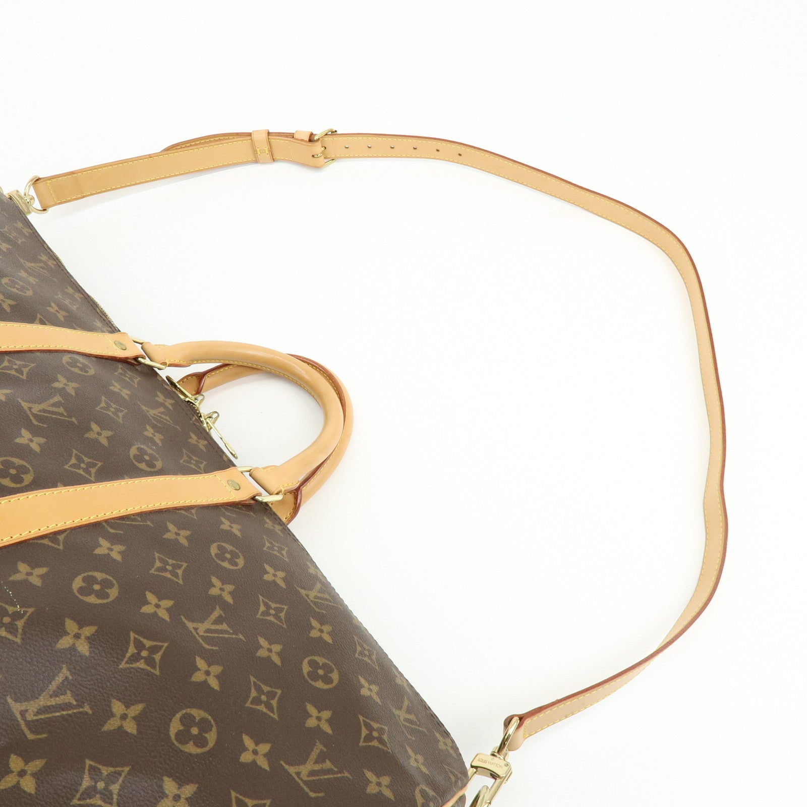 Louis Vuitton Monogram Keep All Bandouliere 55 Boston Bag M41414