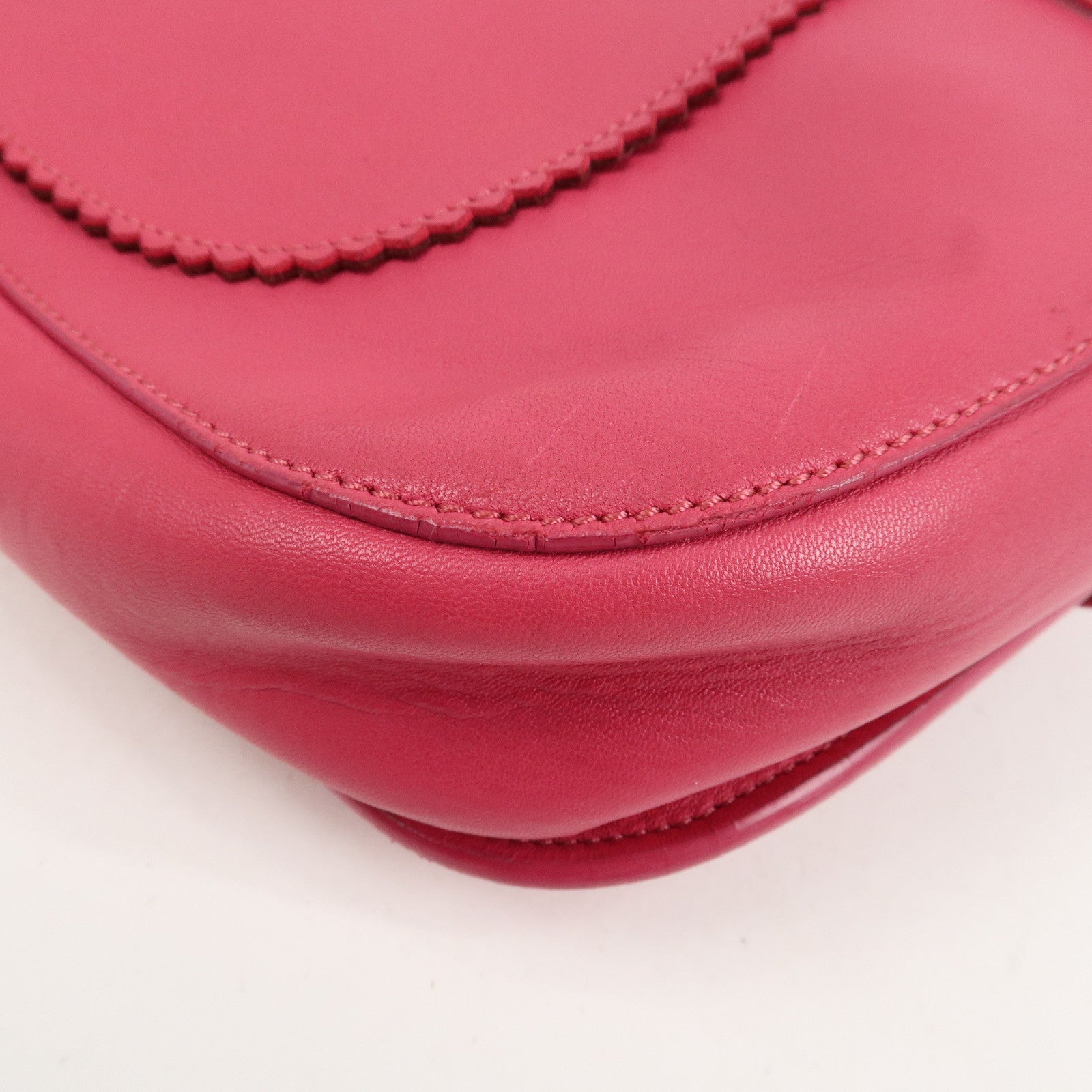LOEWE Anagram Leather Shoulder Bag Crossbody Bag Pink
