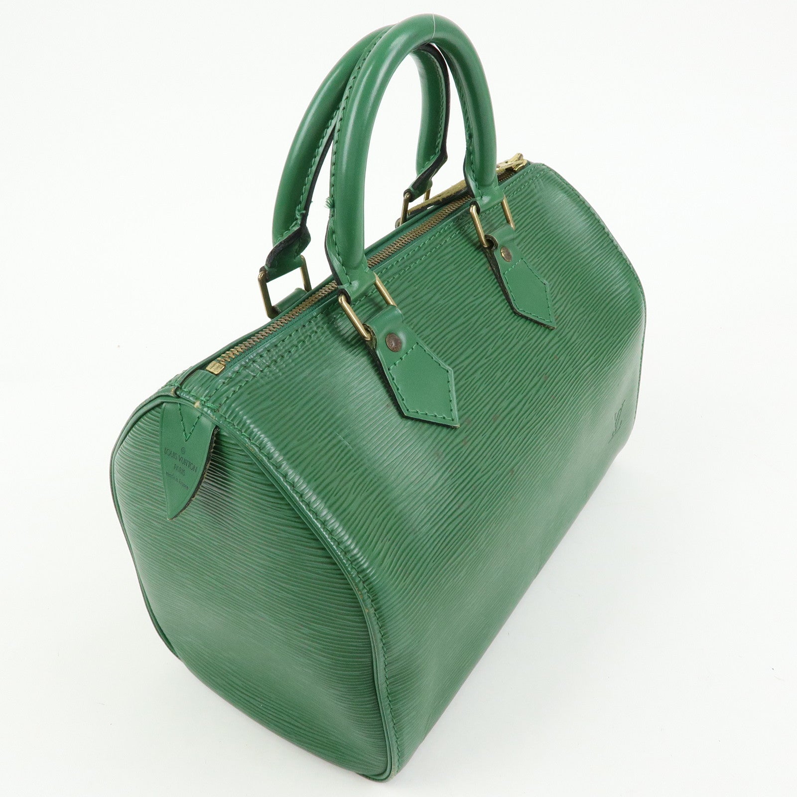 Louis Vuitton Epi Speedy 25 Hand Bag Boston Bag Borneo Green M43014
