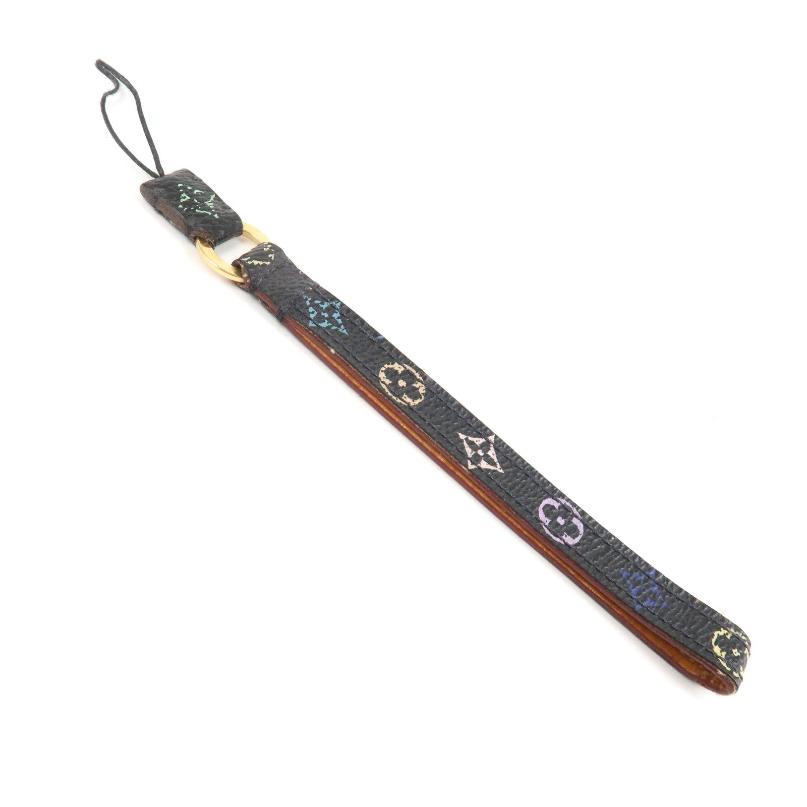 Louis Vuitton Monogram Mobile Strap Noir Multicolor M92598