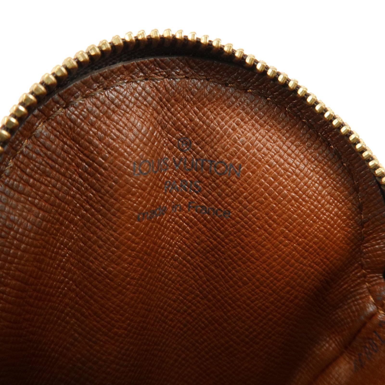 Louis Vuitton Monogram Porte Monnaie Rond Coin Case Brown M61926