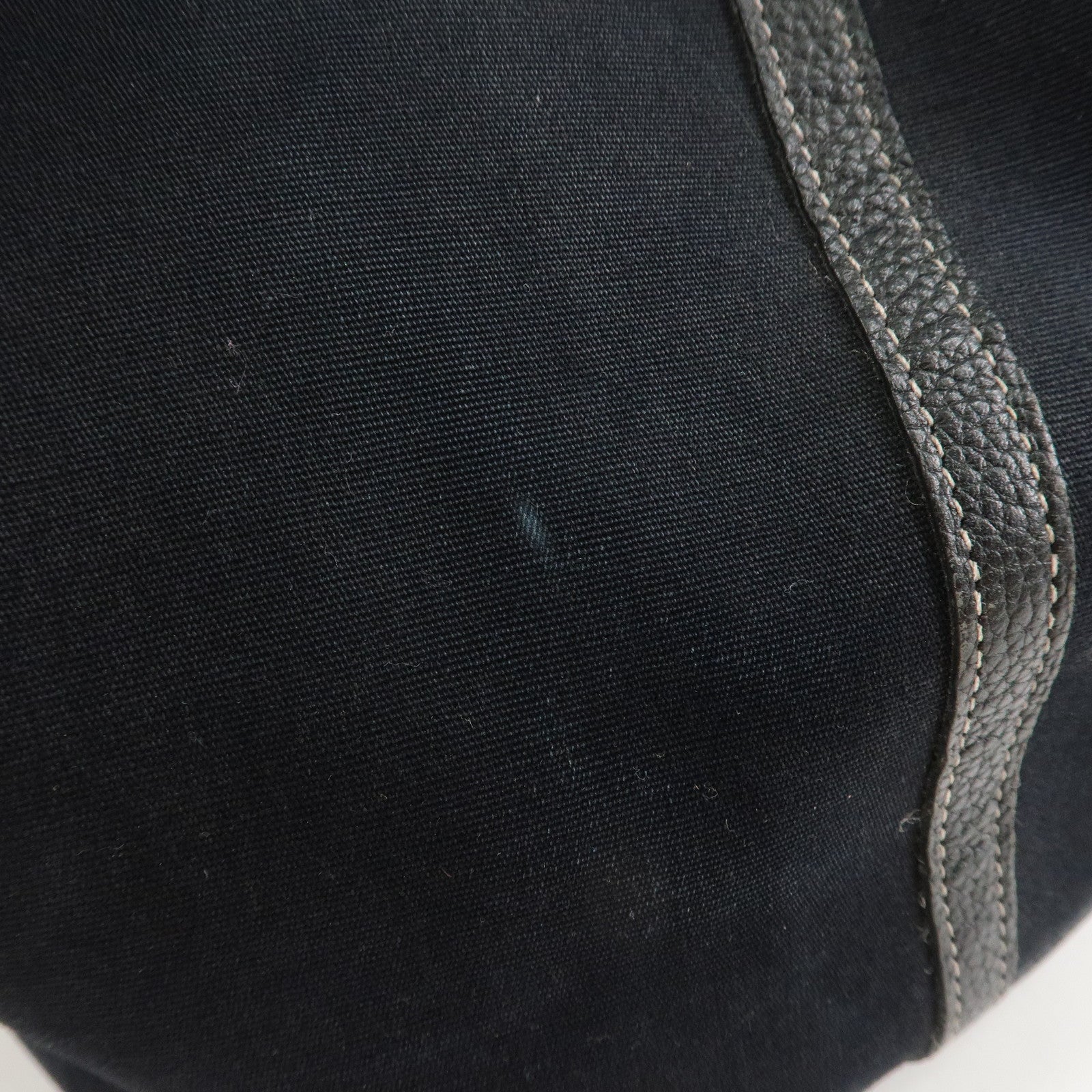 HERMES Negonda Leather Garden Party PM Tote Bag Hand Bag Black Used