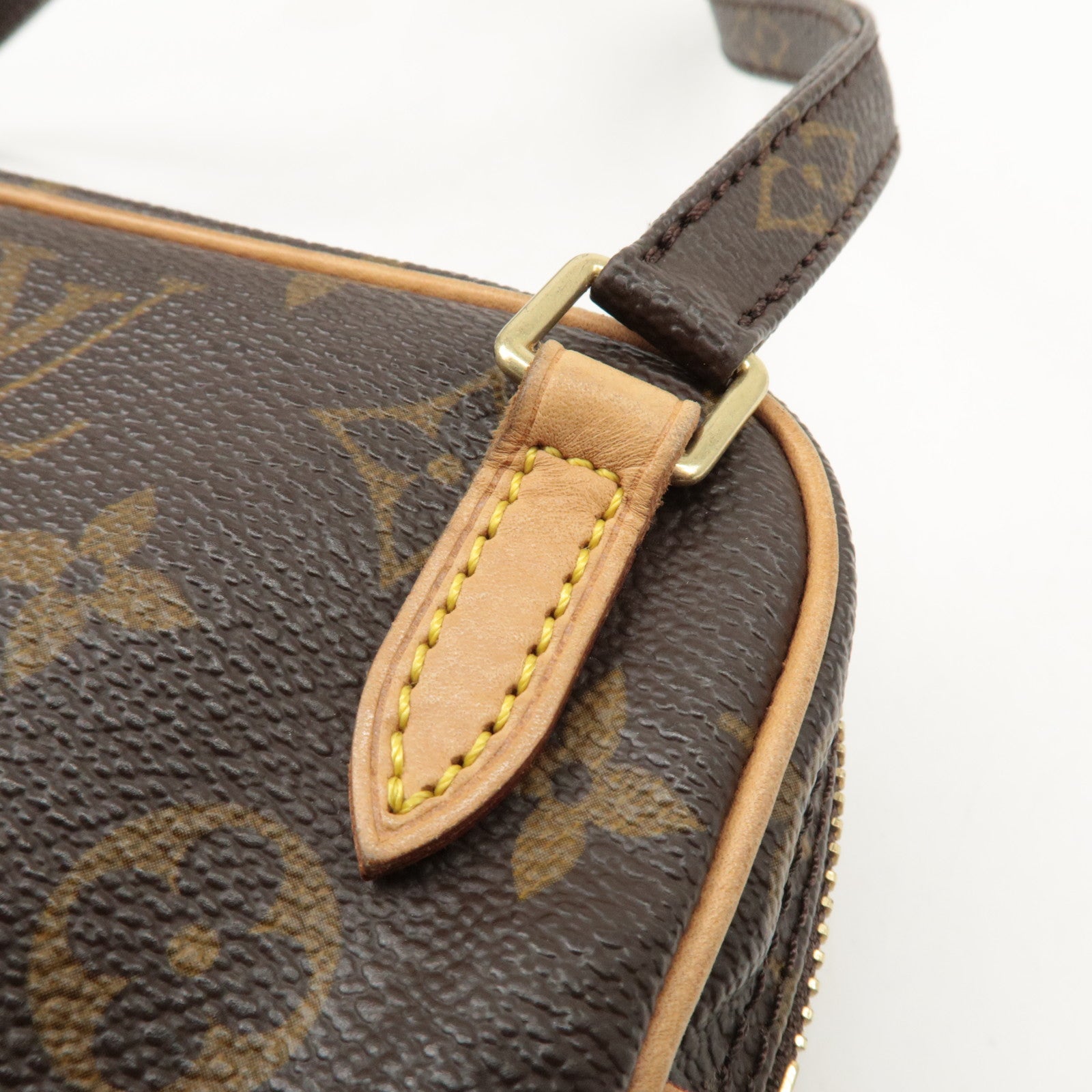 Louis Vuitton Monogram Pochette Marly Bandouliere Bag Brown M51828 Used