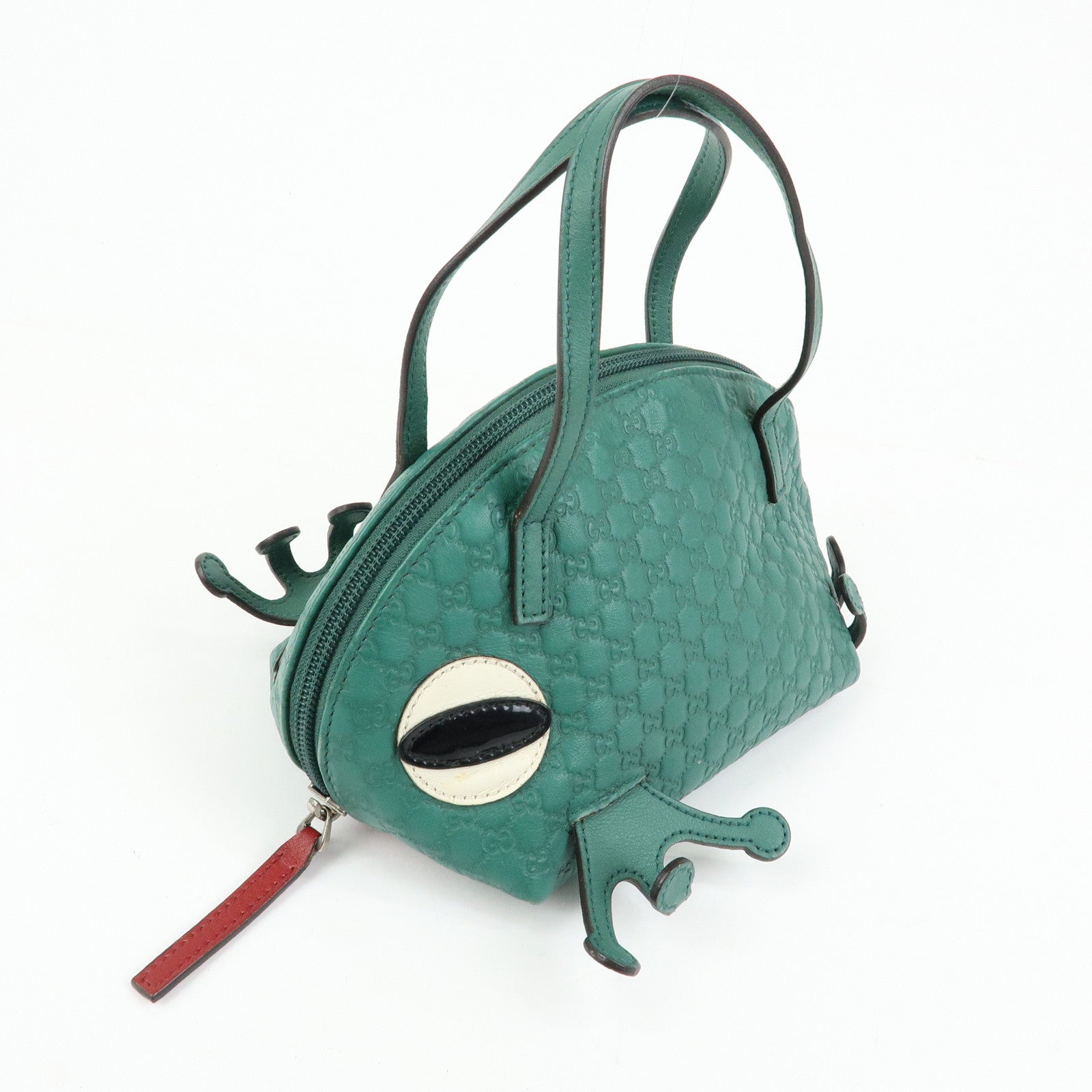 GUCCI Children’s Microguccissima Leather Hand Bag Frog Motif 340620