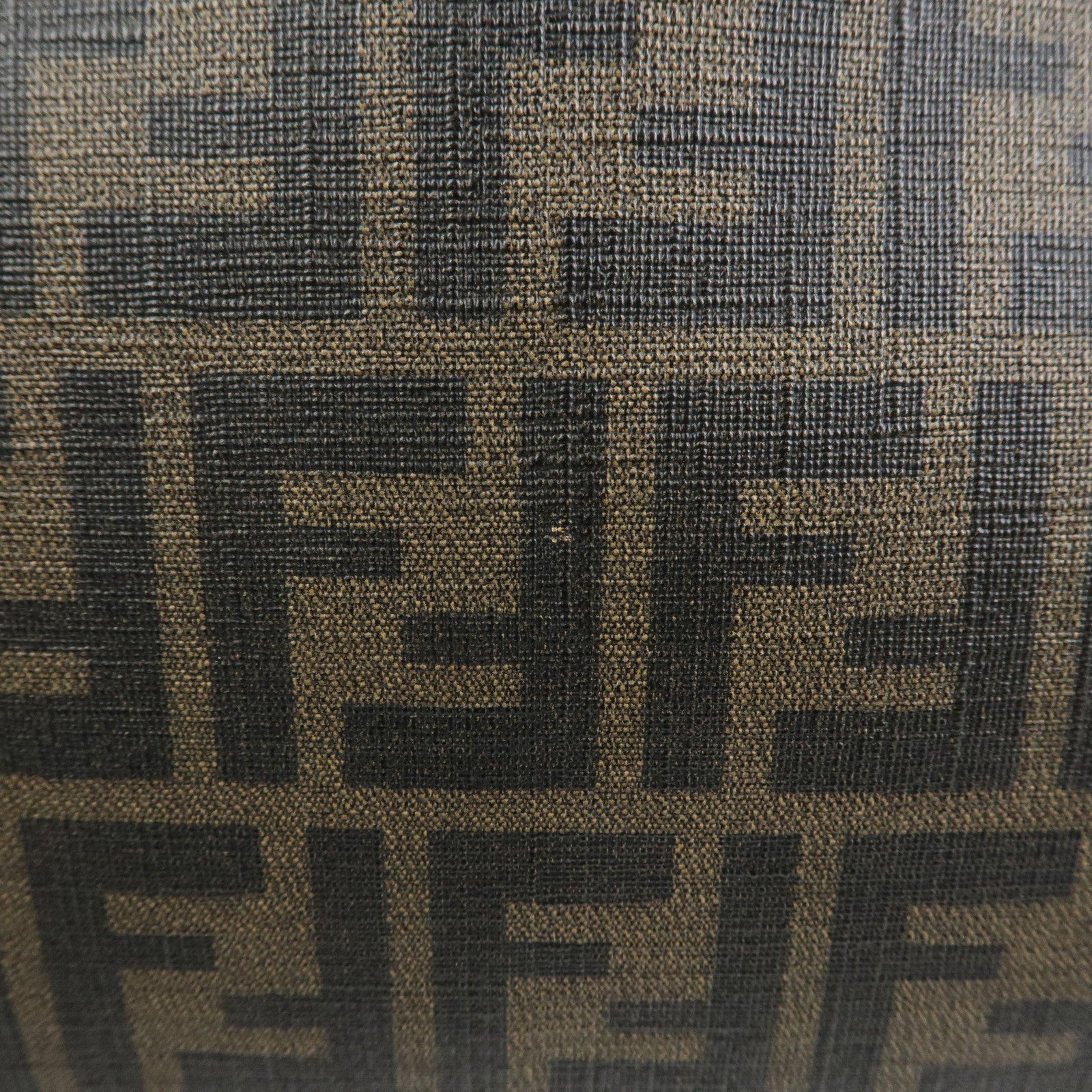 FENDI Zucca PVC Canvas Tote Bag Shoulder Bag Brown Black 8BH211