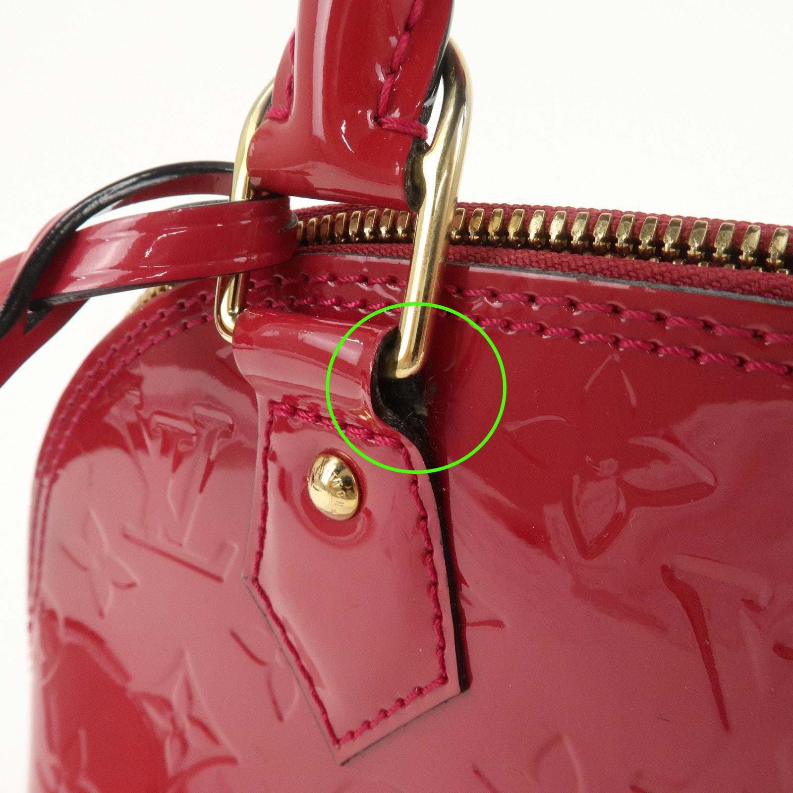 Louis Vuitton Monogram Vernis Alma BB 2Way Bag Rose Indien M91771