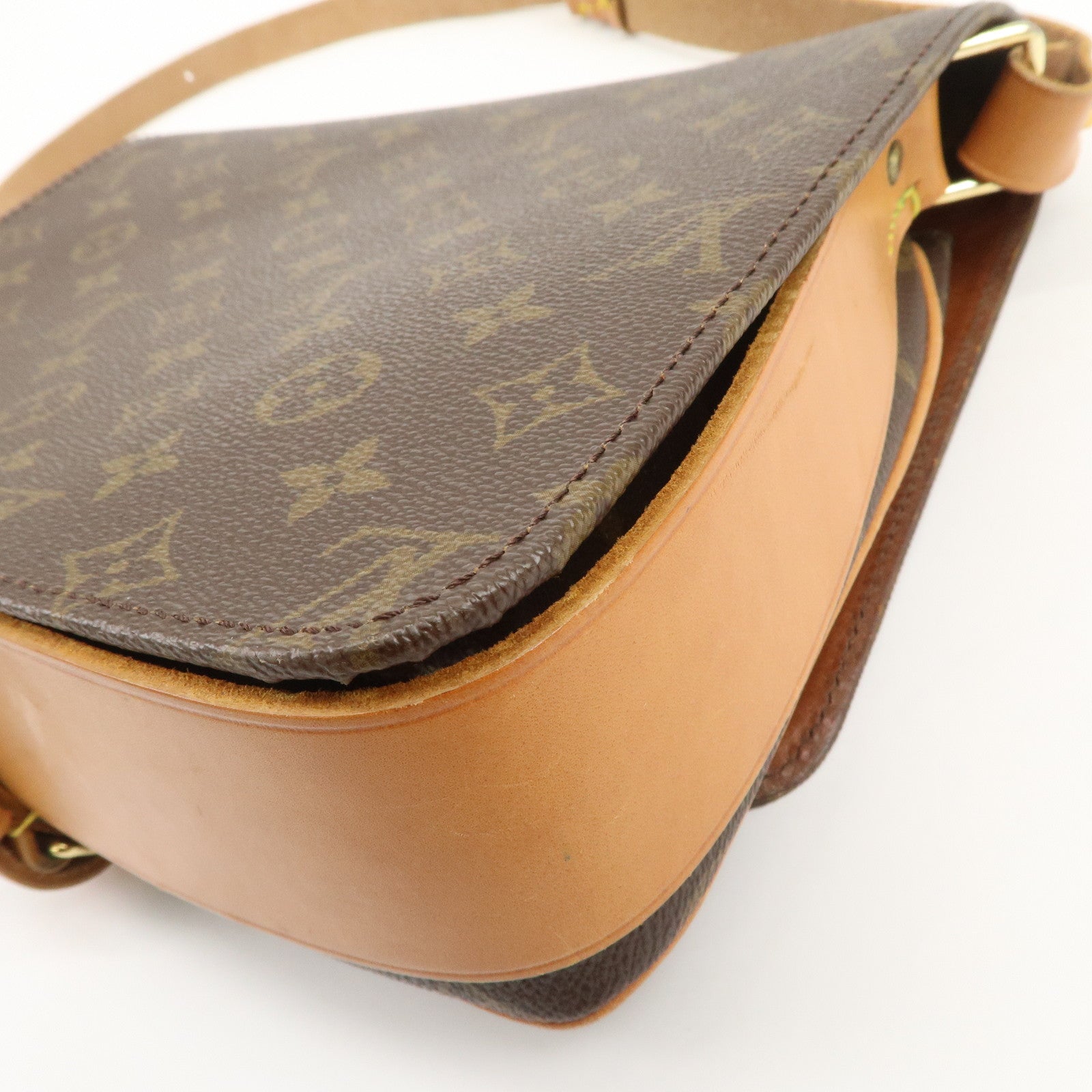 Louis Vuitton Monogram Cartouchiere GM Crossbody Bag Brown M51252