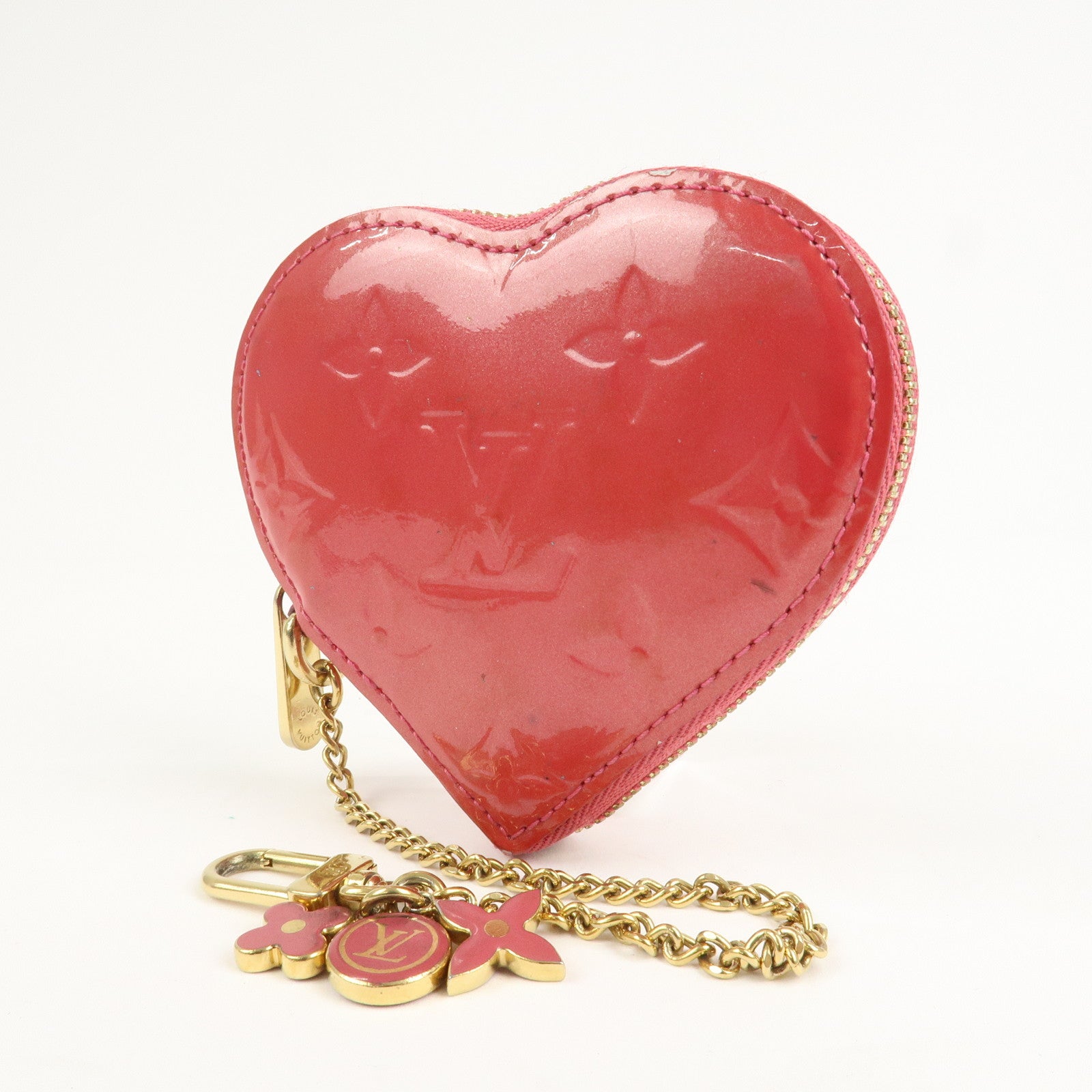 Louis Vuitton Monogram Vernis Porte Monnaie Coeur Coin Case M93562